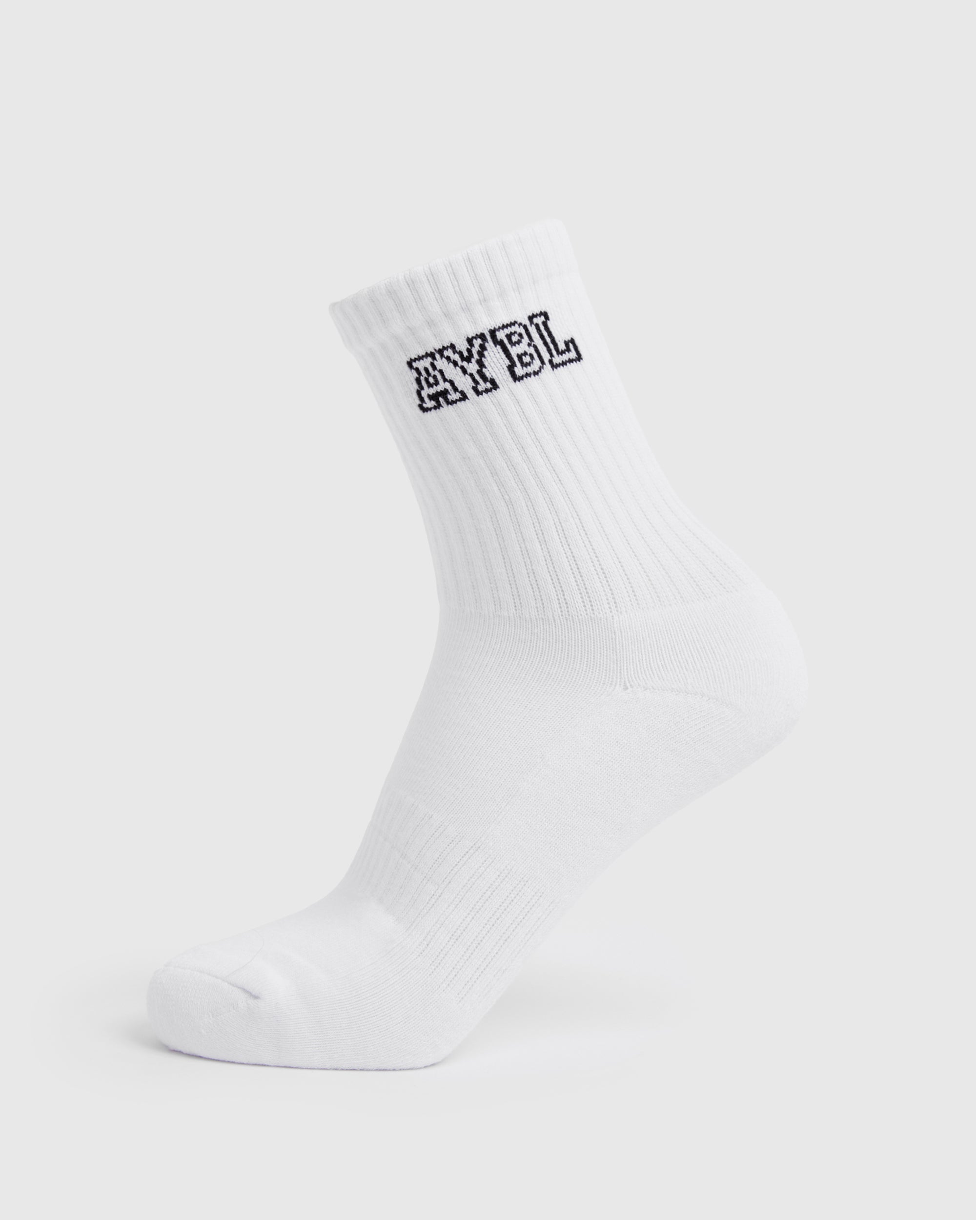 Varsity Crew Socks - White - aybldev