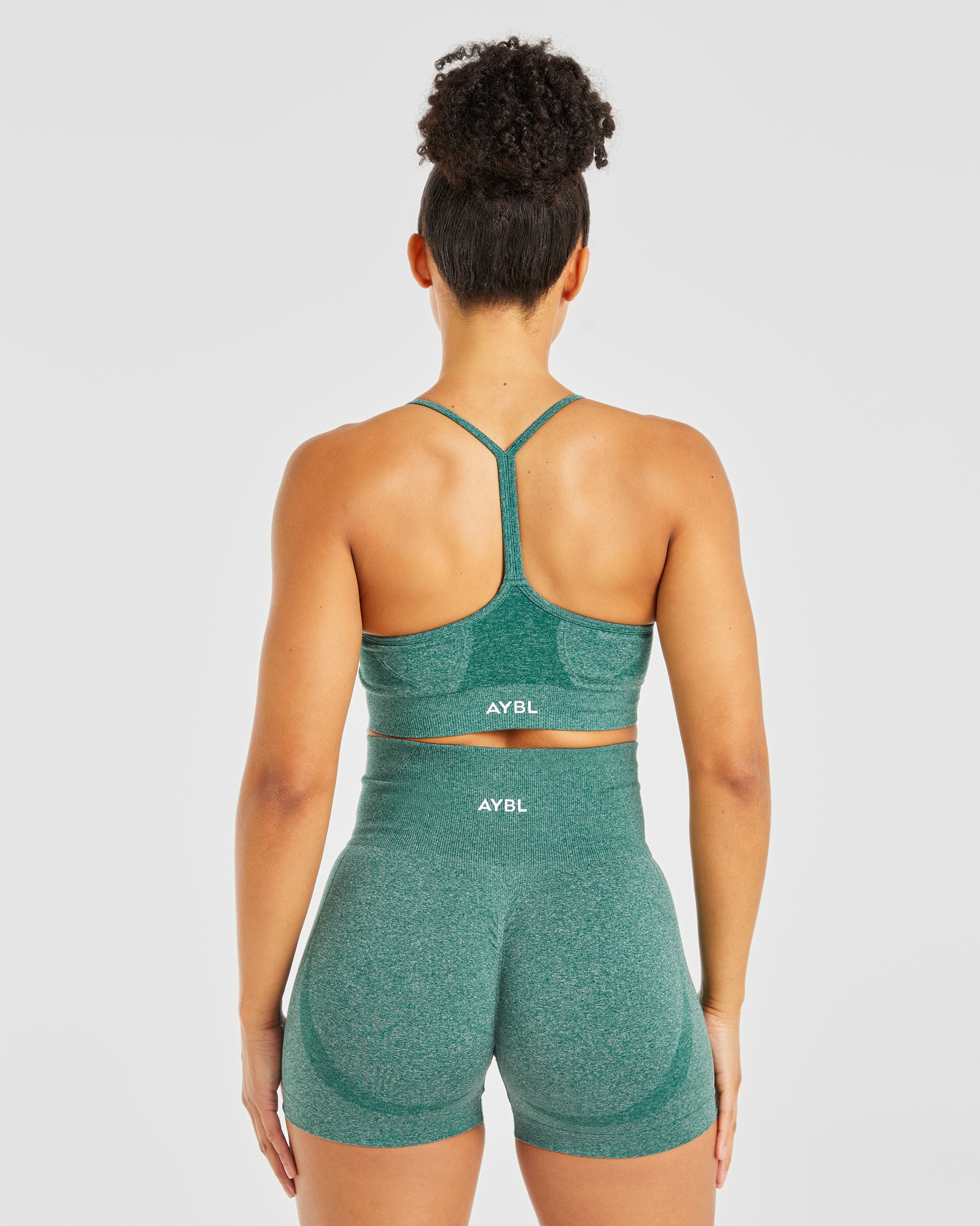 Empower Seamless Sports Bra - Forest Green Marl - aybldev