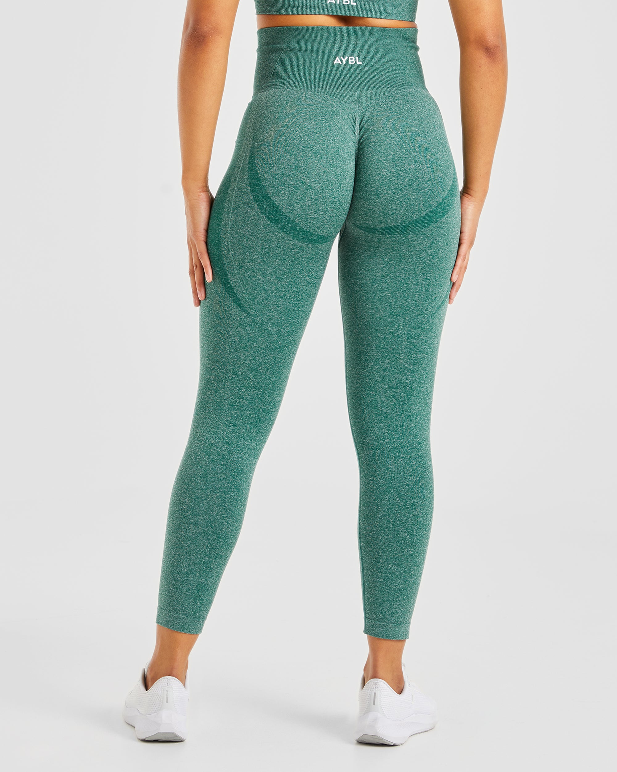 Empower Seamless Leggings - Forest Green Marl - aybldev