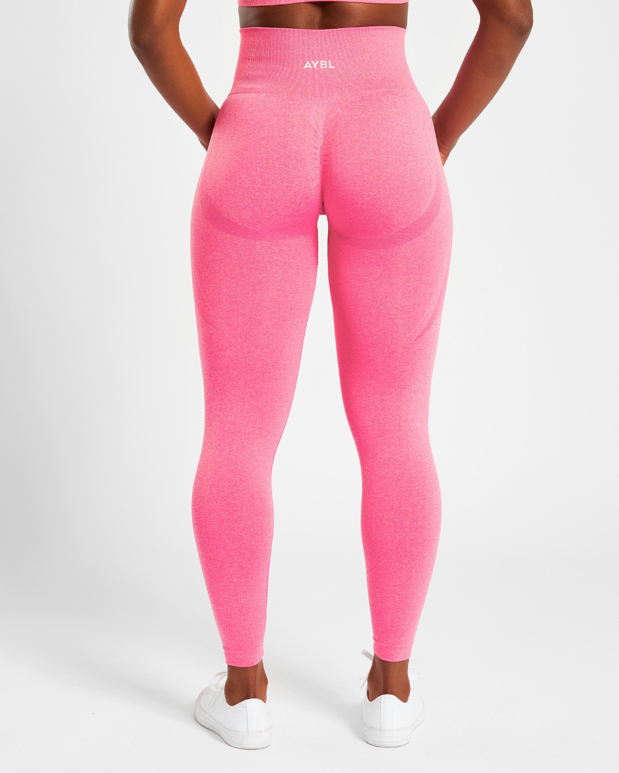Empower Seamless Leggings - Pink Marl - aybldev
