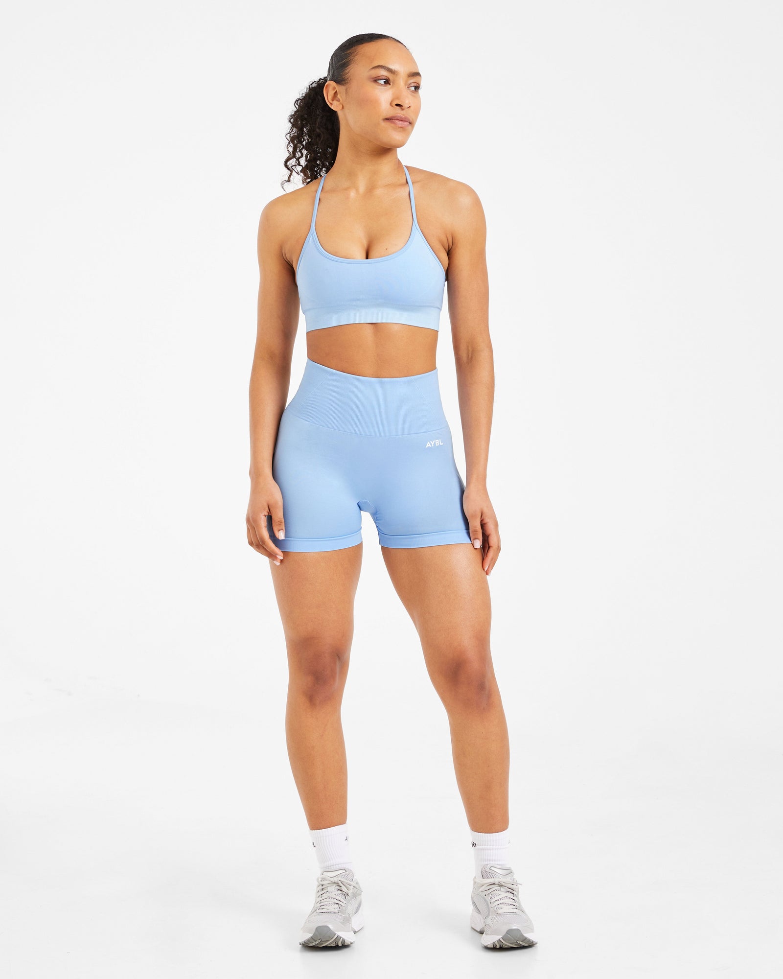 Empower Seamless Shorts - Sky Blue