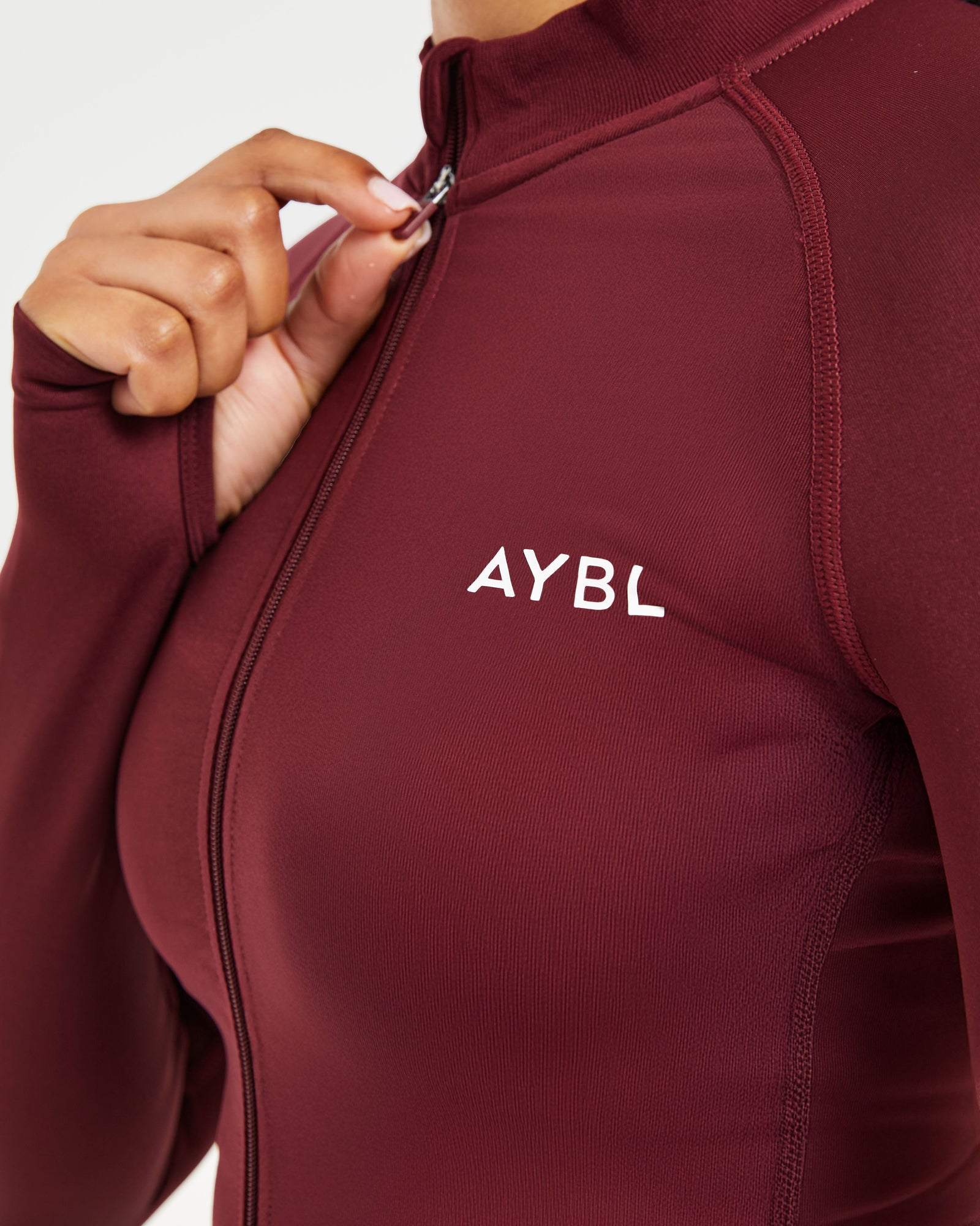 Empower Seamless Full Zip Jacket - Red Wine