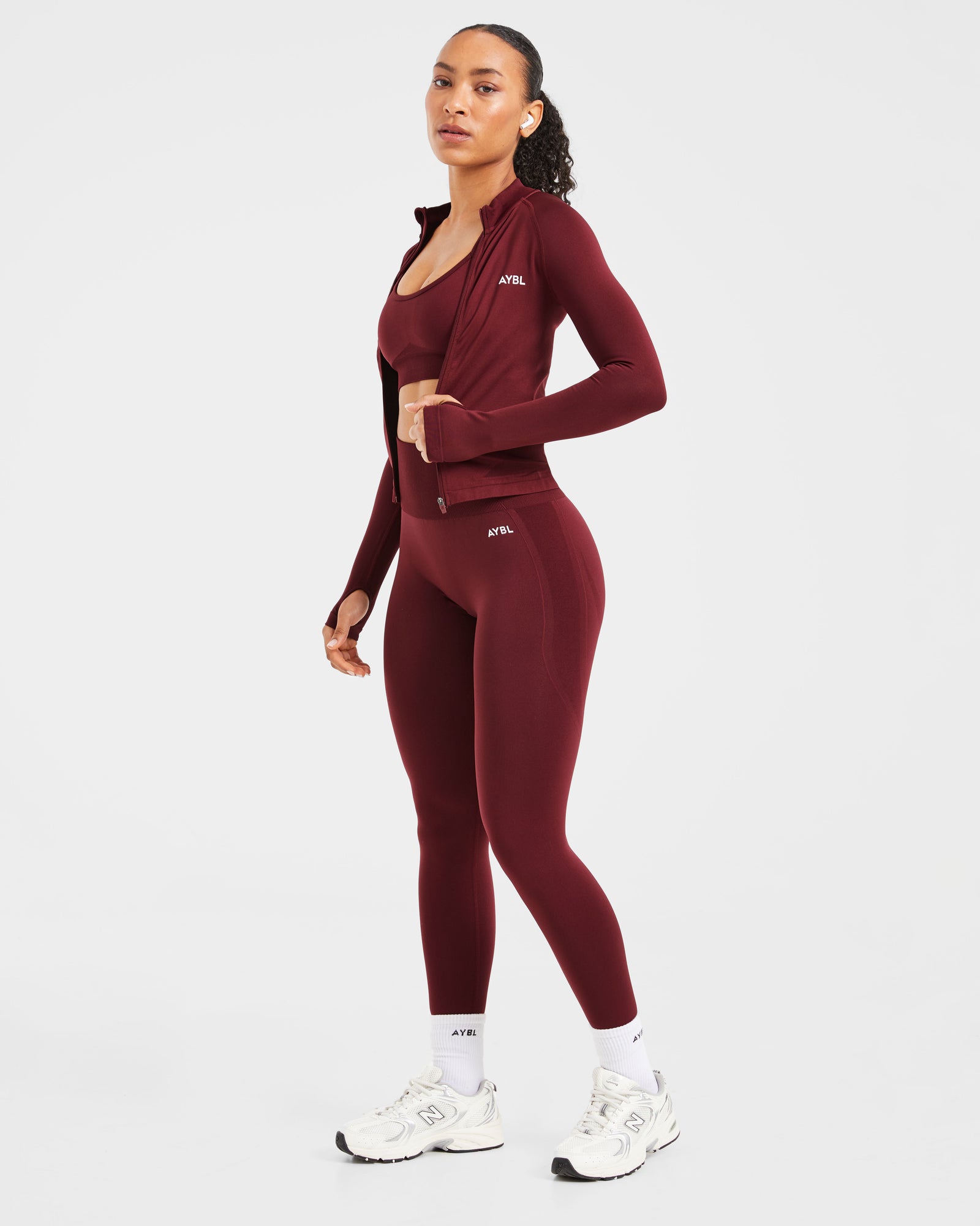 JD Empower Seamless Full Zip Jacket - Red Wine