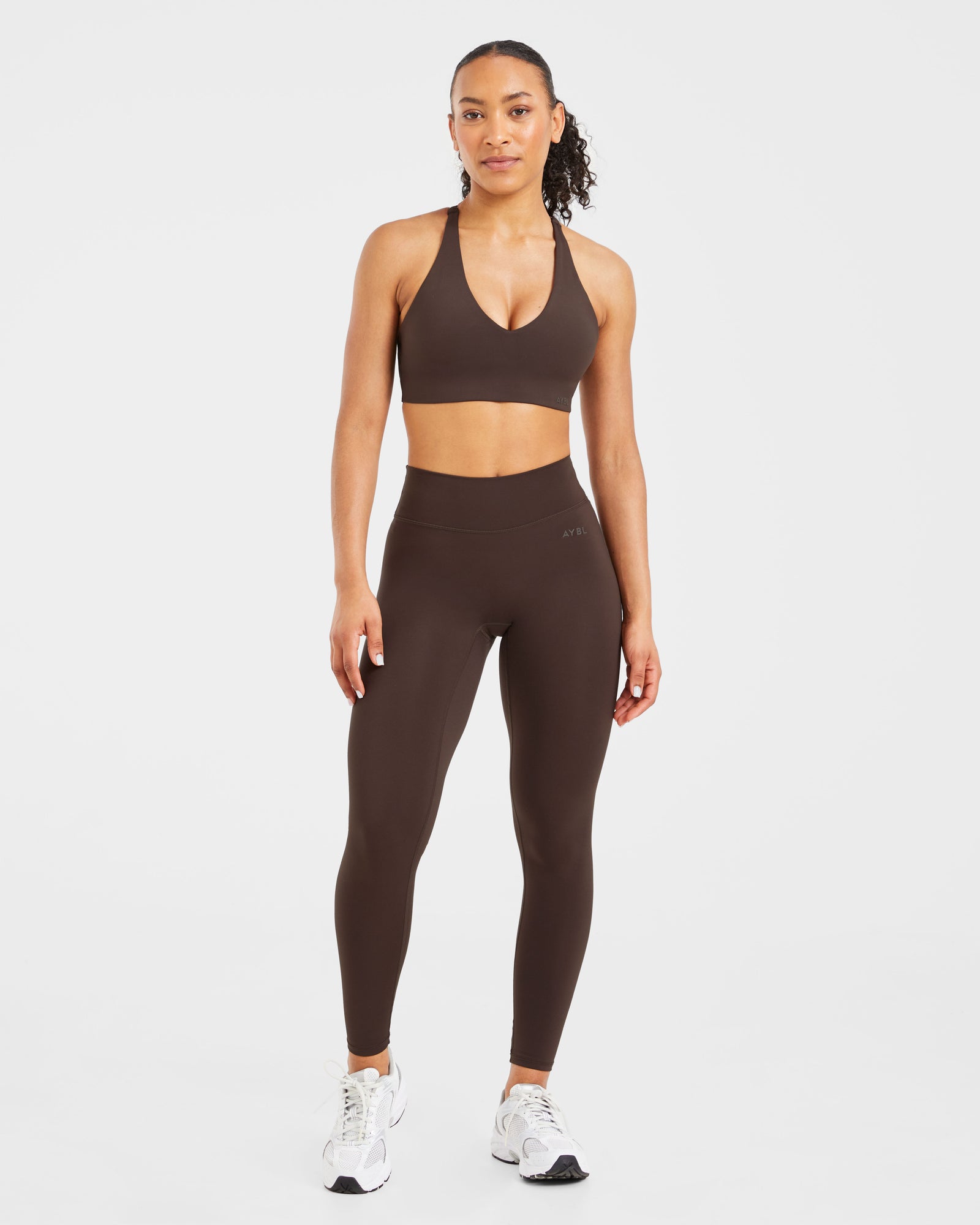 Staple Sports Bra - Coffee Brown