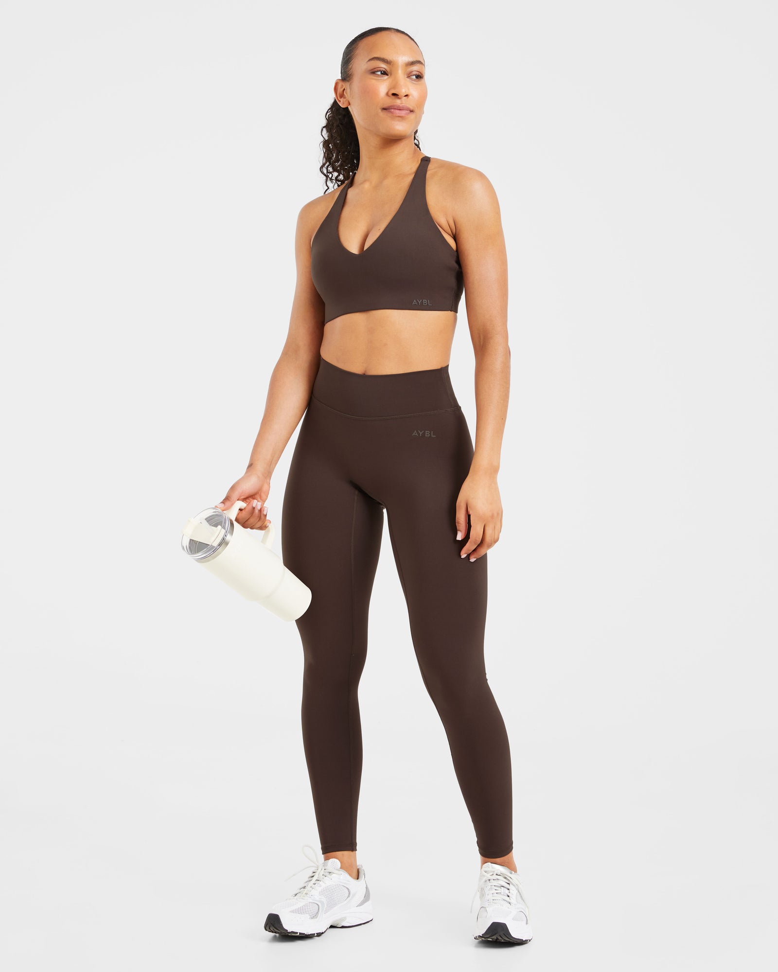 Staple Sports Bra - Coffee Brown