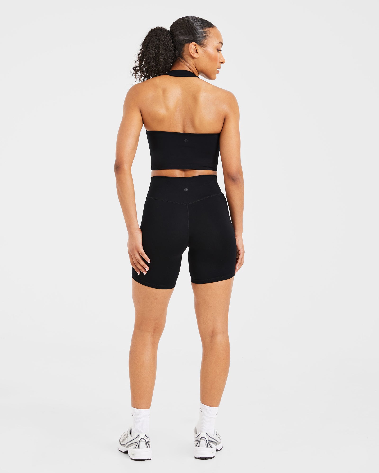 Staple Halterneck Crop Top - Black