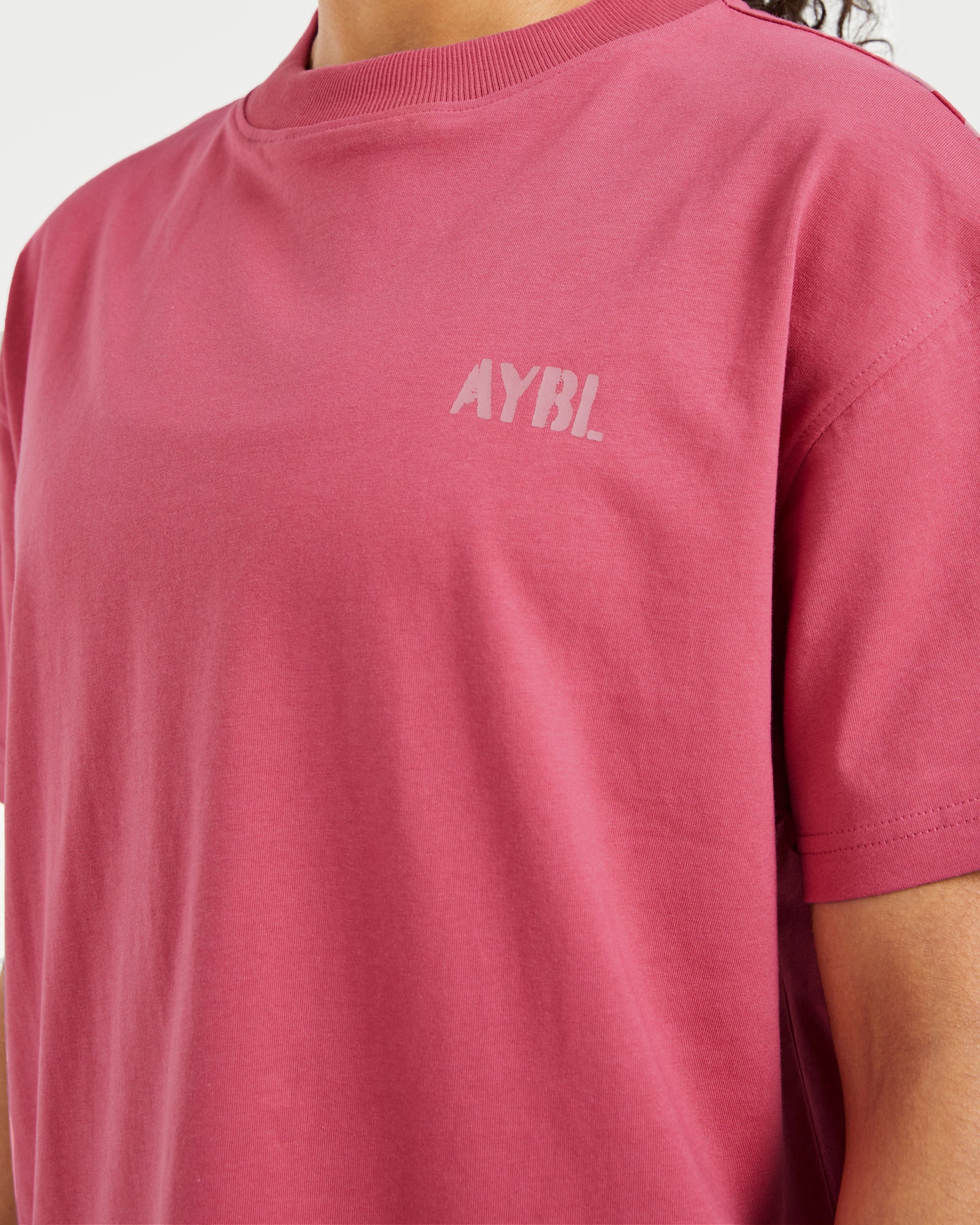 Athletics Strength Club Oversized T Shirt - Washed Coral