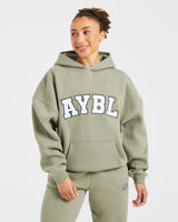 Varsity 2.0 Oversized Hoodie - Muted Olive