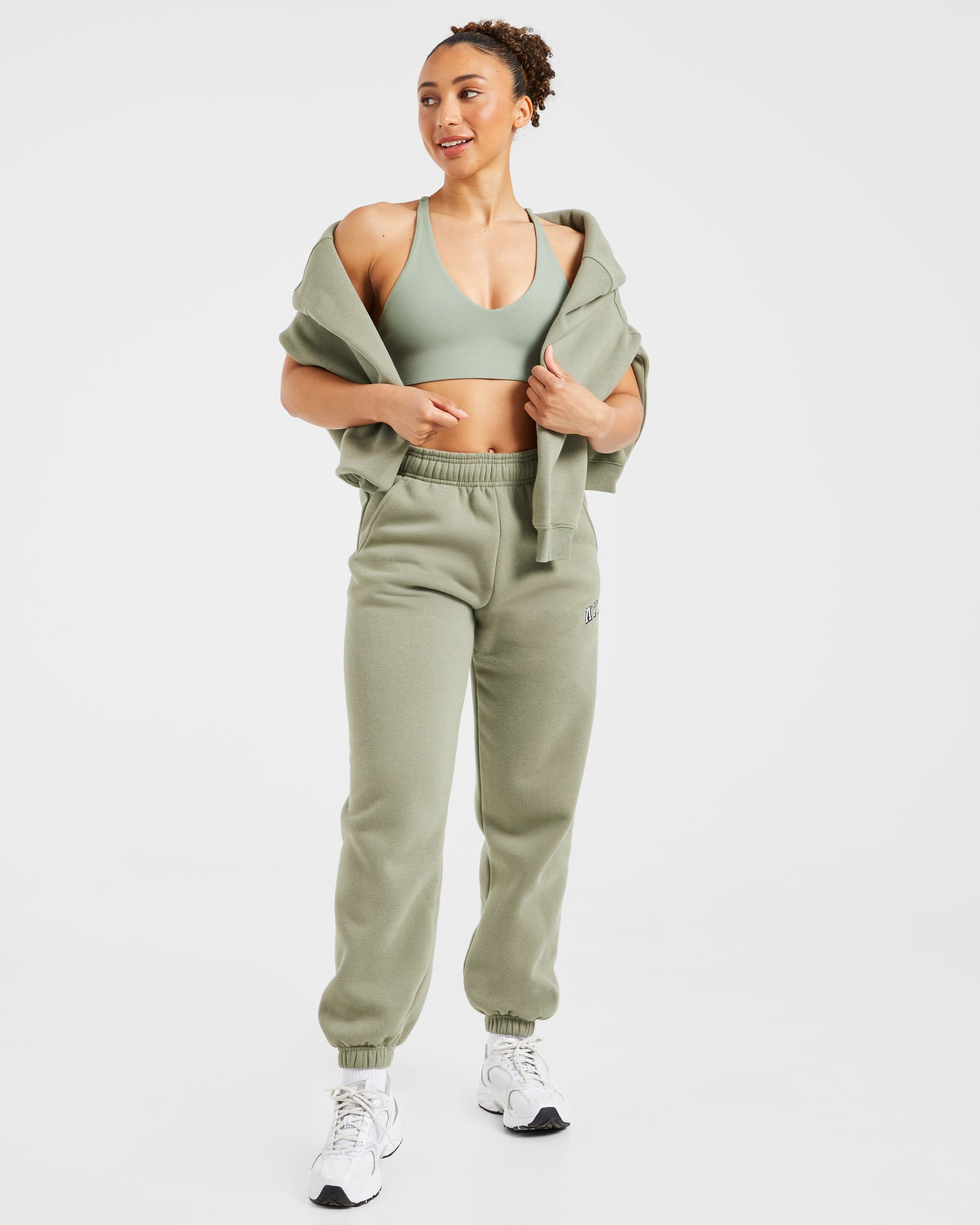 Varsity 2.0 Oversized Joggers - Muted Olive