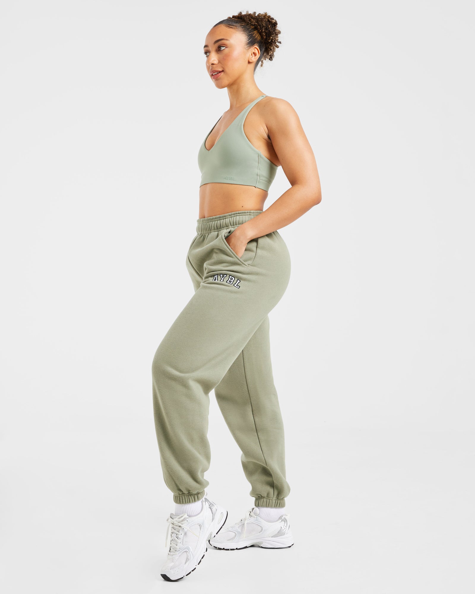 Varsity 2.0 Oversized Joggers - Muted Olive