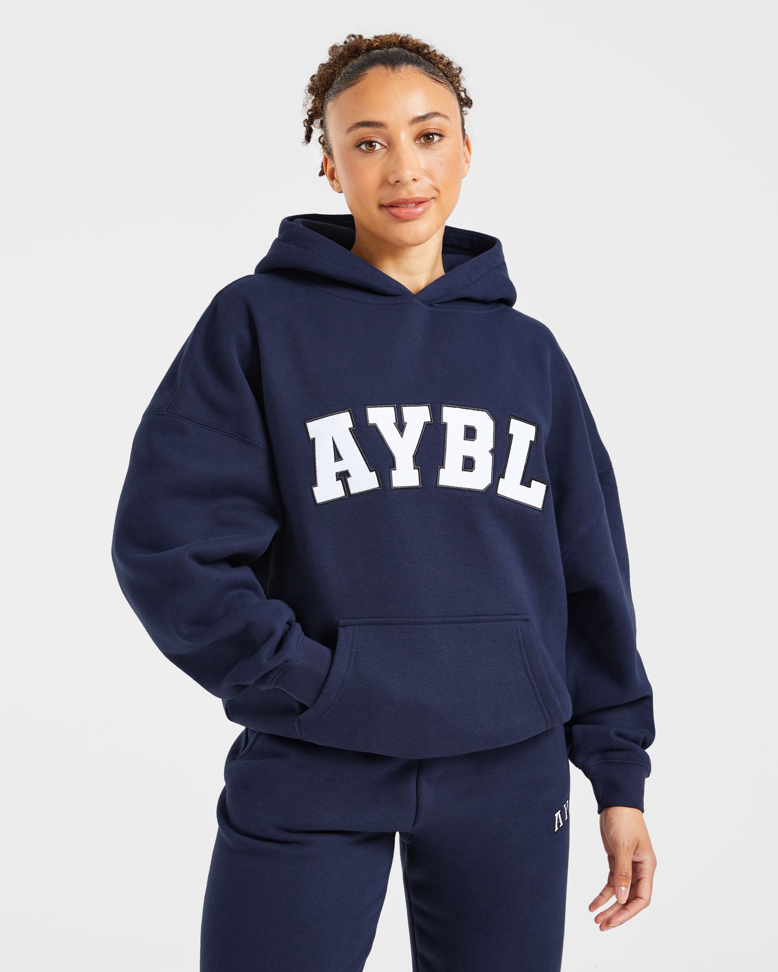 Varsity 2.0 Oversized Hoodie - Navy