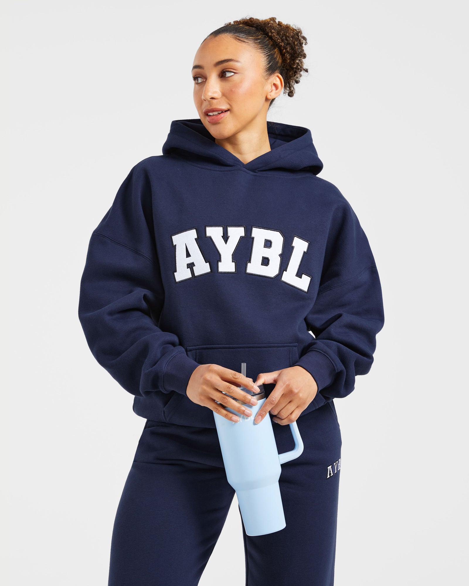 Varsity 2.0 Oversized Hoodie - Navy