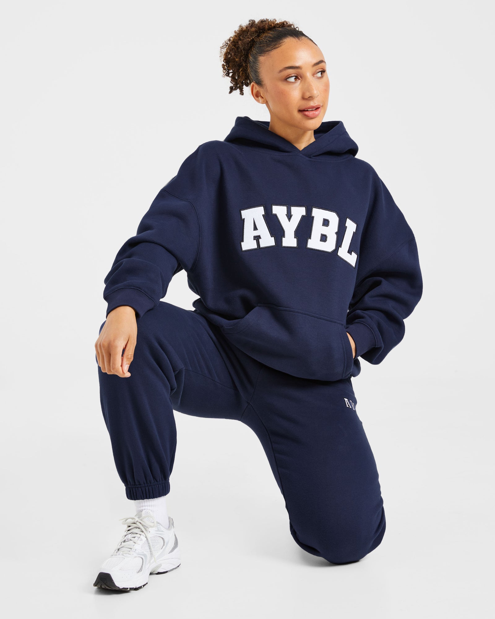 Varsity 2.0 Oversized Hoodie - Navy