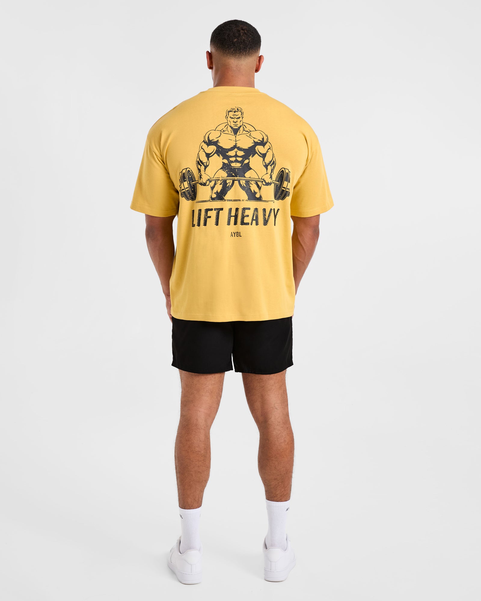 Lift Heavy Oversized T Shirt - Vintage Yellow
