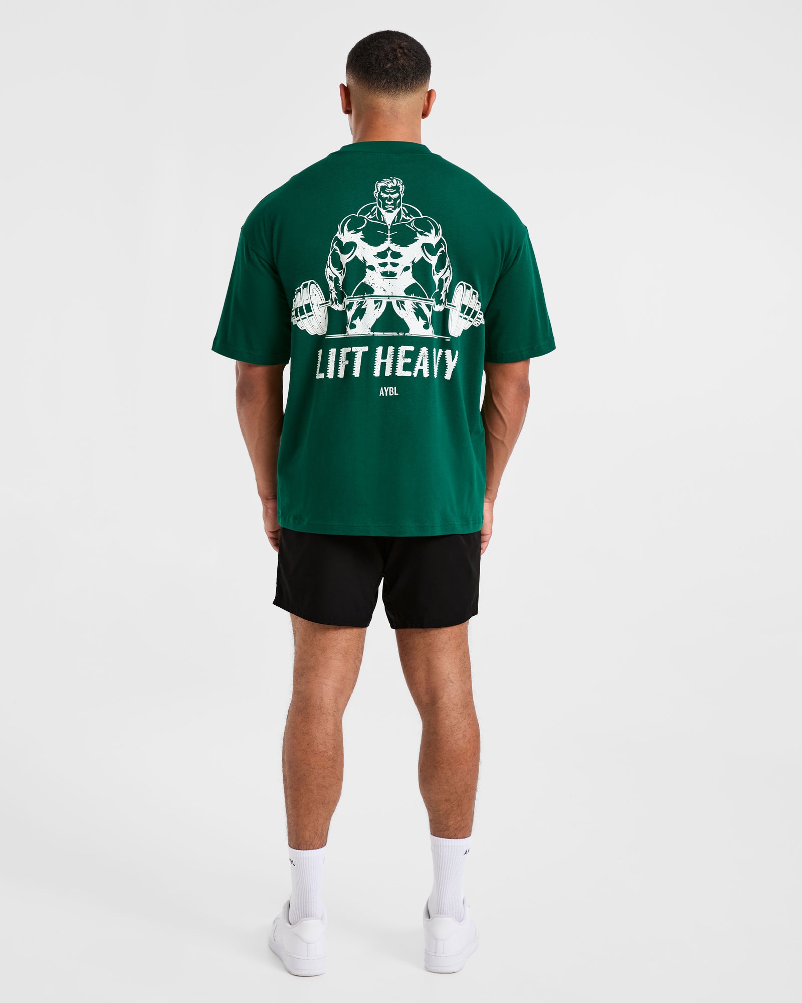 Lift Heavy Oversized T Shirt - Forest Green