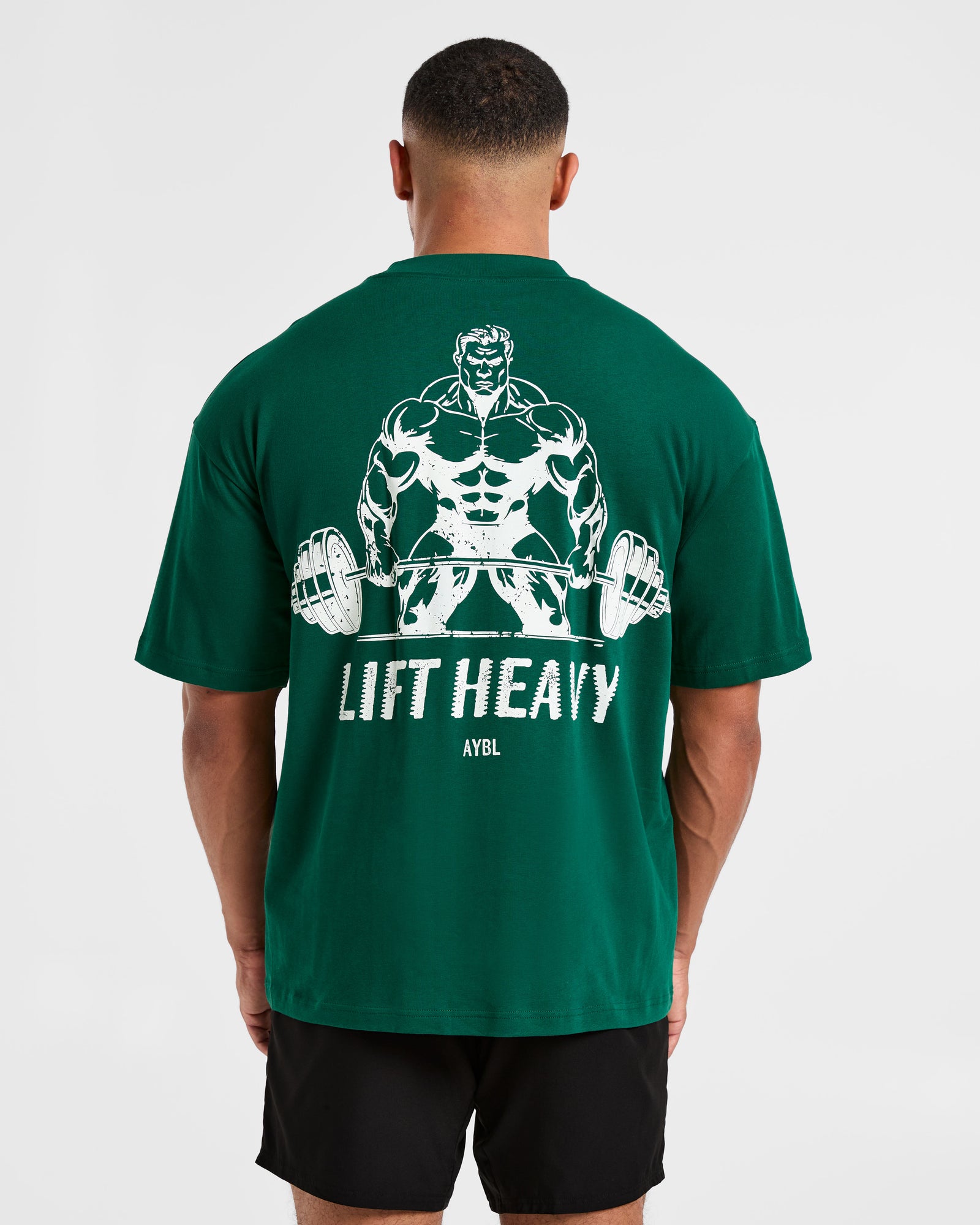 Lift Heavy Oversized T Shirt - Forest Green