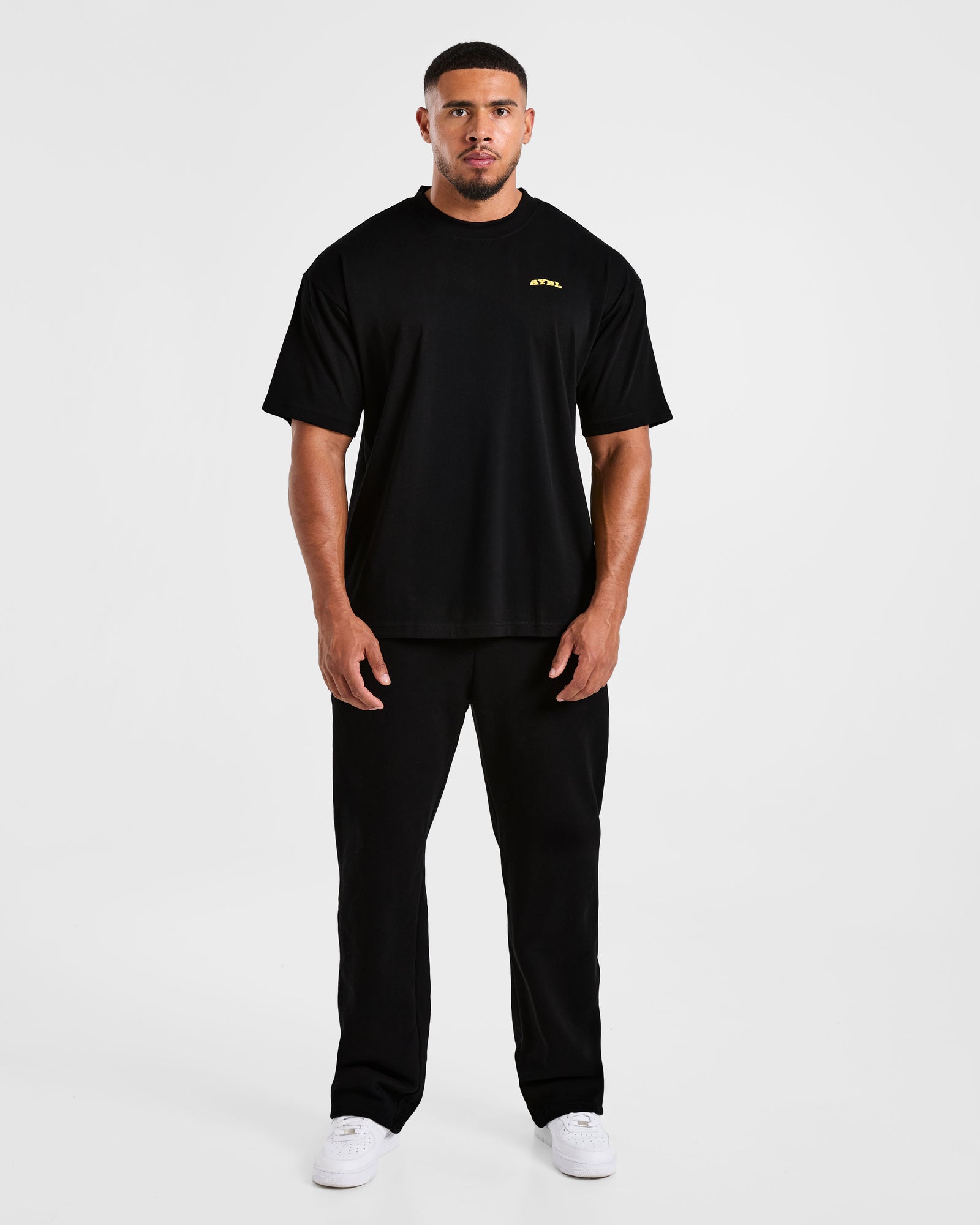 Team AYBL Oversized T Shirt - Black/Yellow