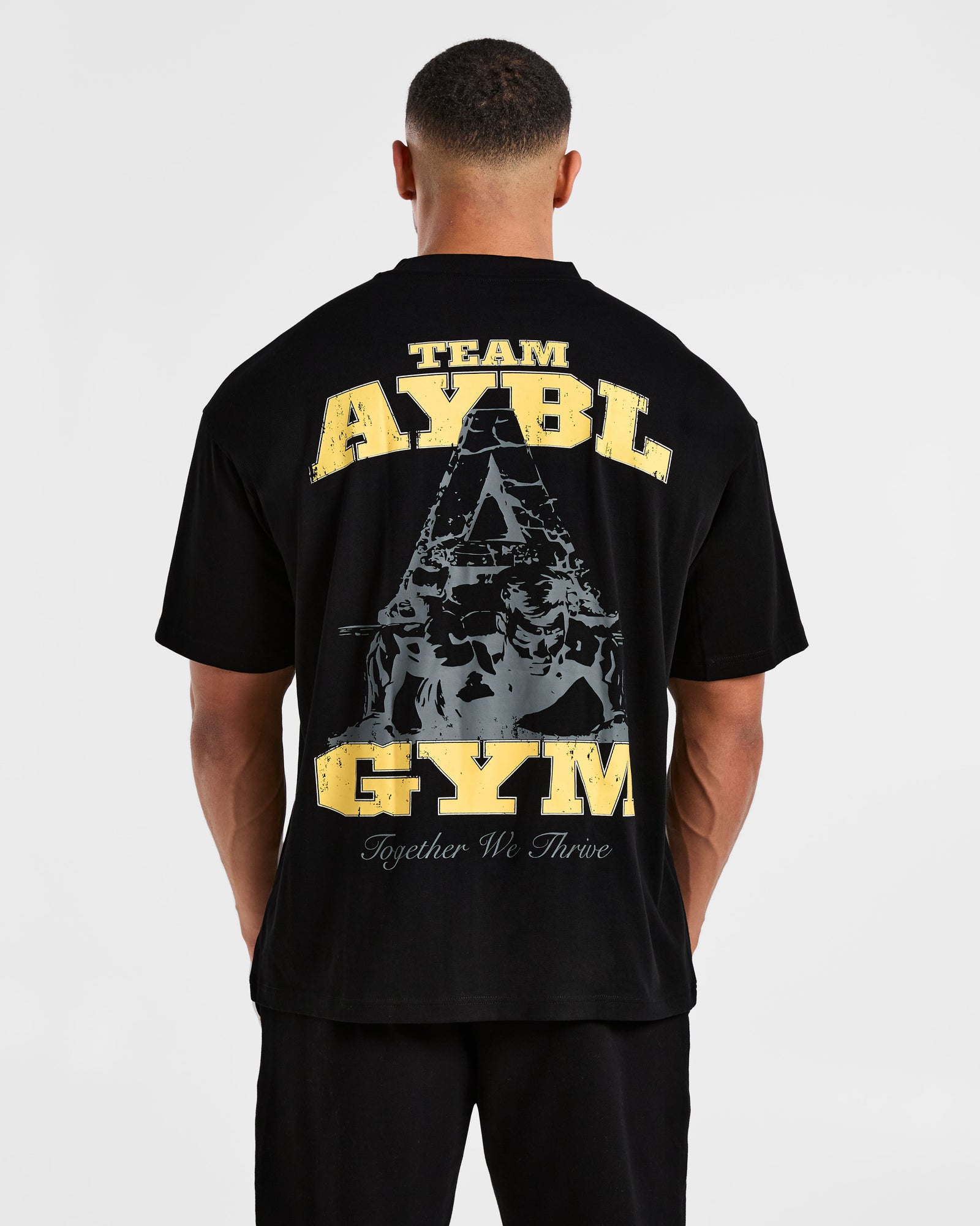 Team AYBL Oversized T Shirt - Black/Yellow