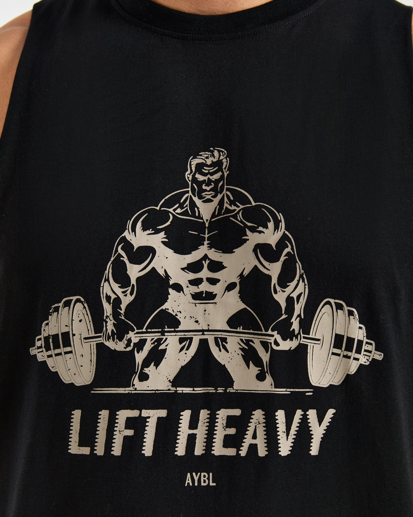 Lift Heavy Tank - Black/Off White