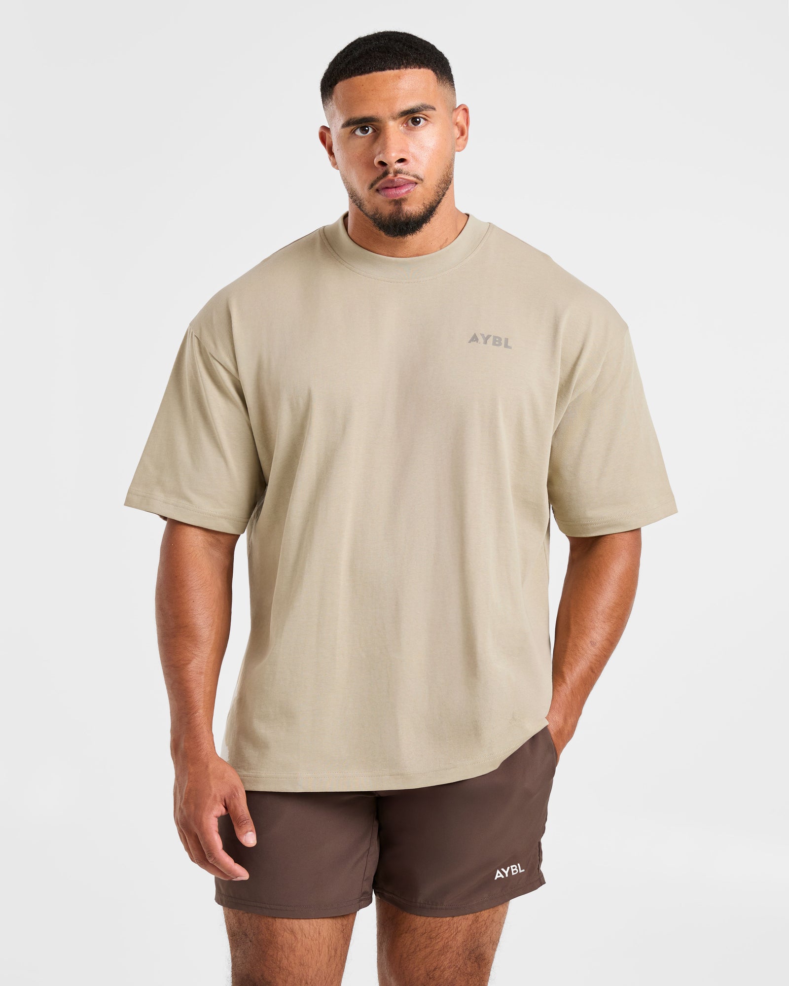 Future Fitness Oversized T Shirt - Dusty Sand