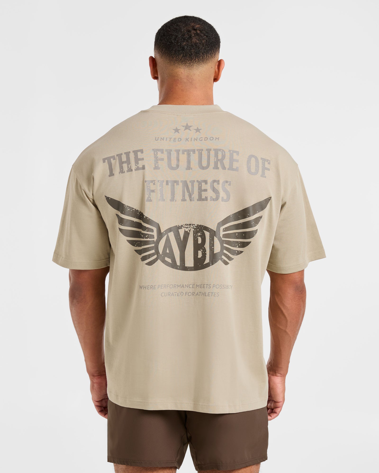 Future Fitness Oversized T Shirt - Dusty Sand