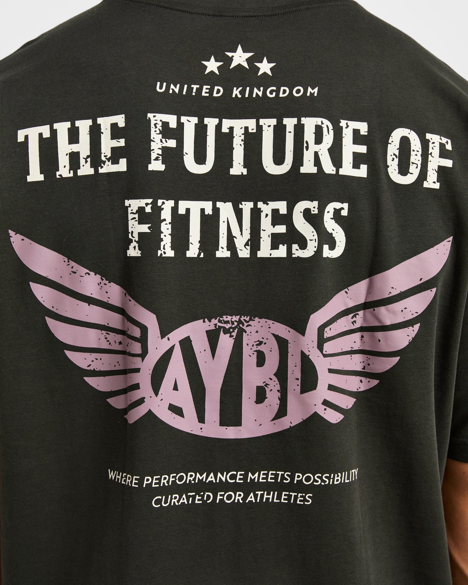 Future Fitness Oversized T Shirt - Charcoal/Mauve