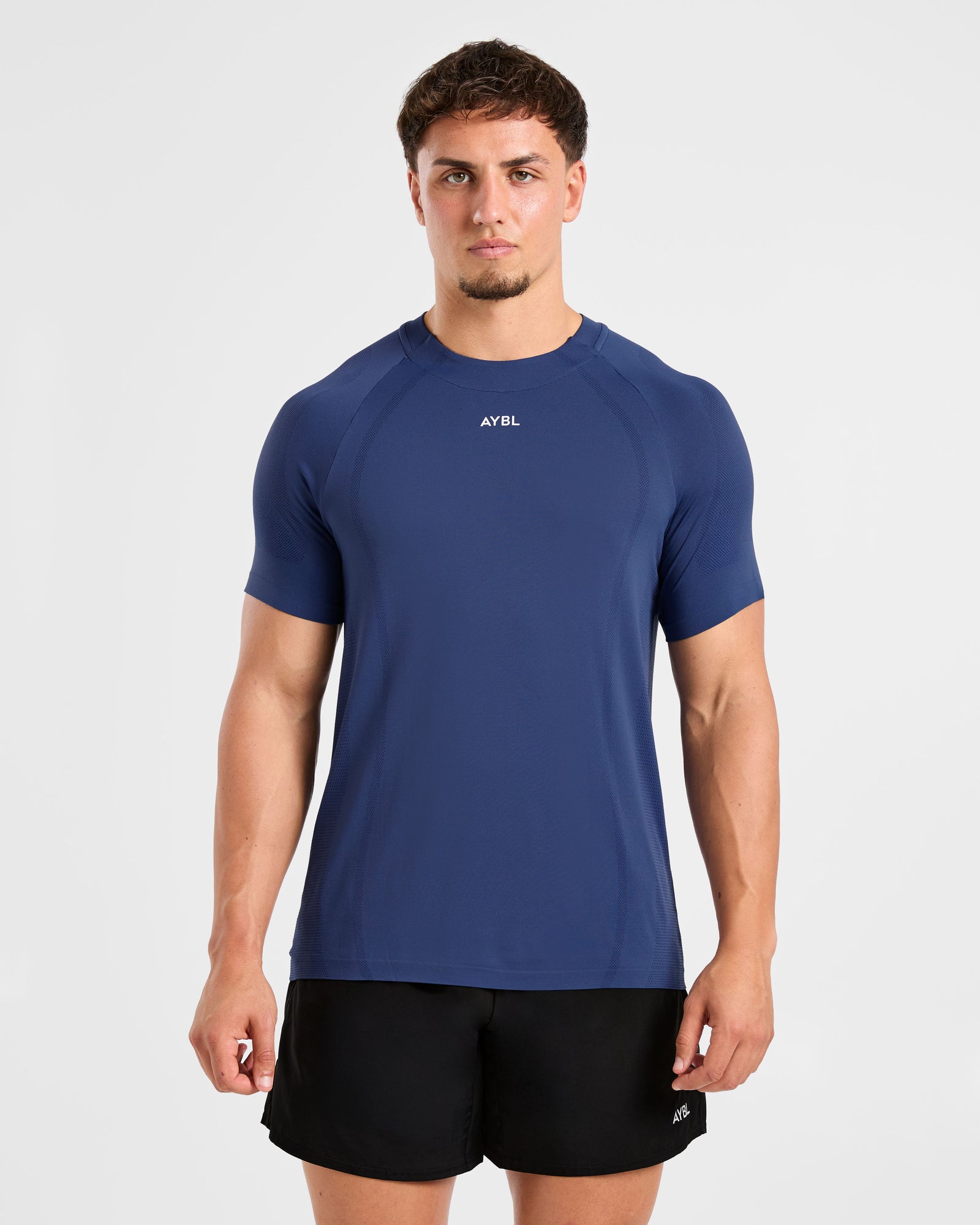 Attain Seamless T Shirt - Dusky Navy