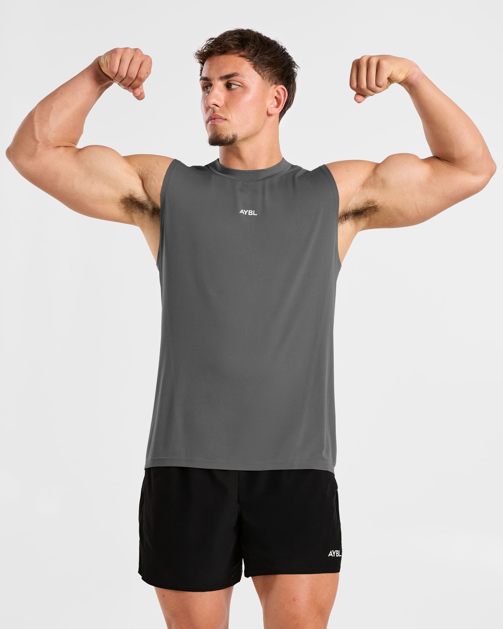 Attain Seamless Vest - Storm Grey