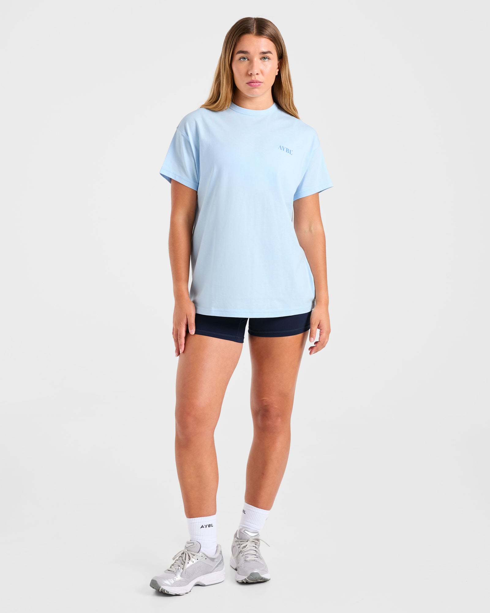 Dedicate To The Journey Oversized T Shirt - Blue