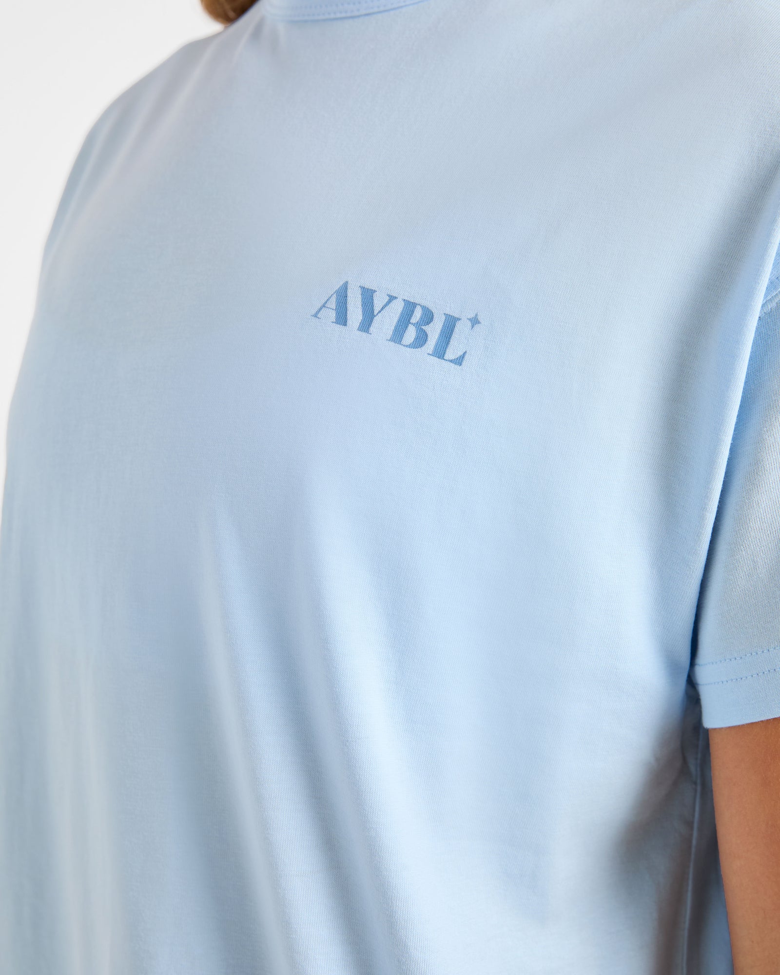 Dedicate To The Journey Oversized T Shirt - Blue