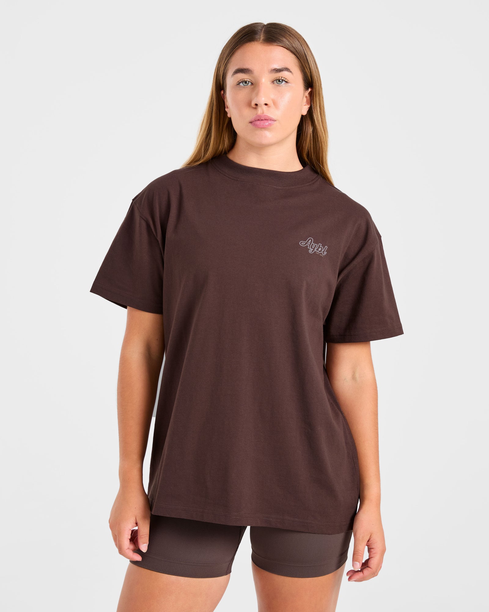 JD Sports Wellness Oversized T Shirt - Brown (Copy)