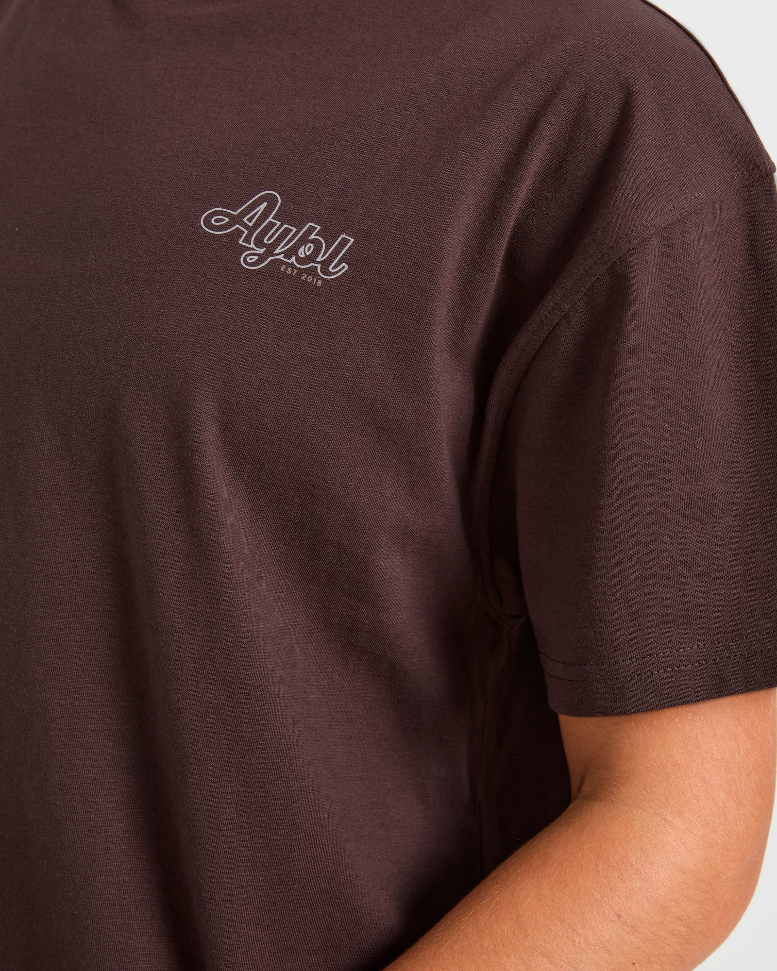 Sports Wellness Oversized T Shirt - Brown