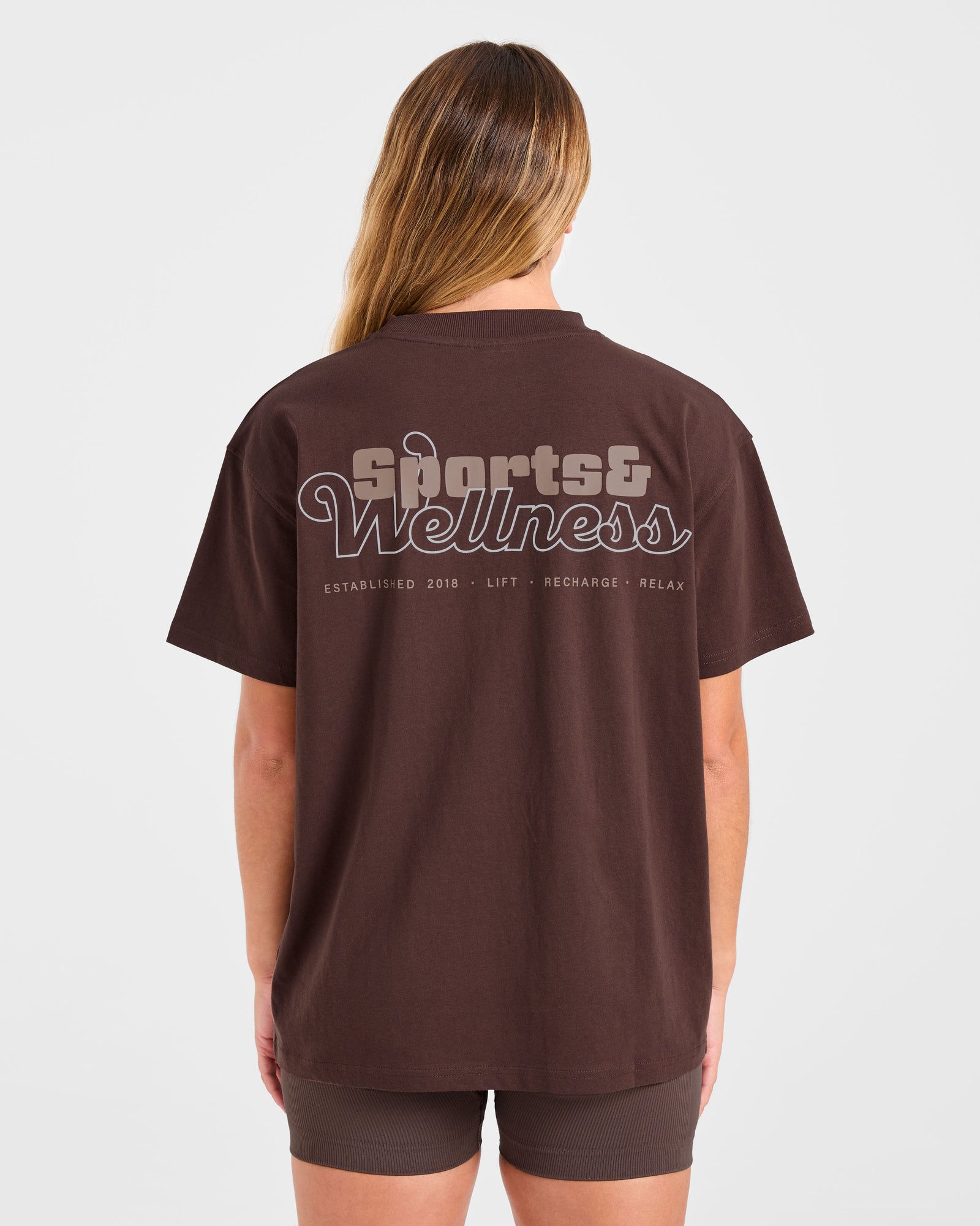 JD Sports Wellness Oversized T Shirt - Brown (Copy)