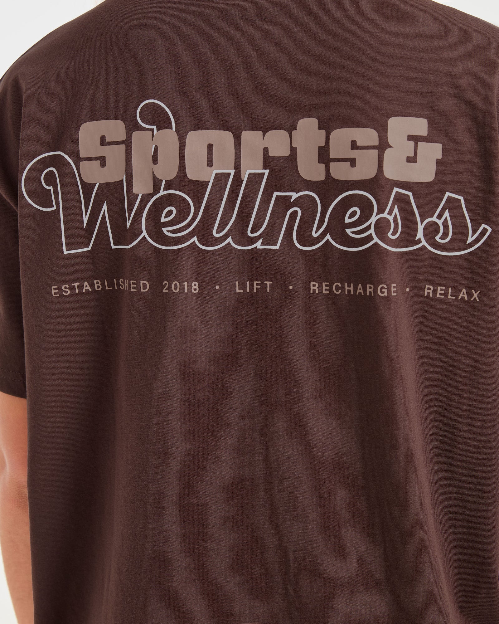 JD Sports Wellness Oversized T Shirt - Brown (Copy)