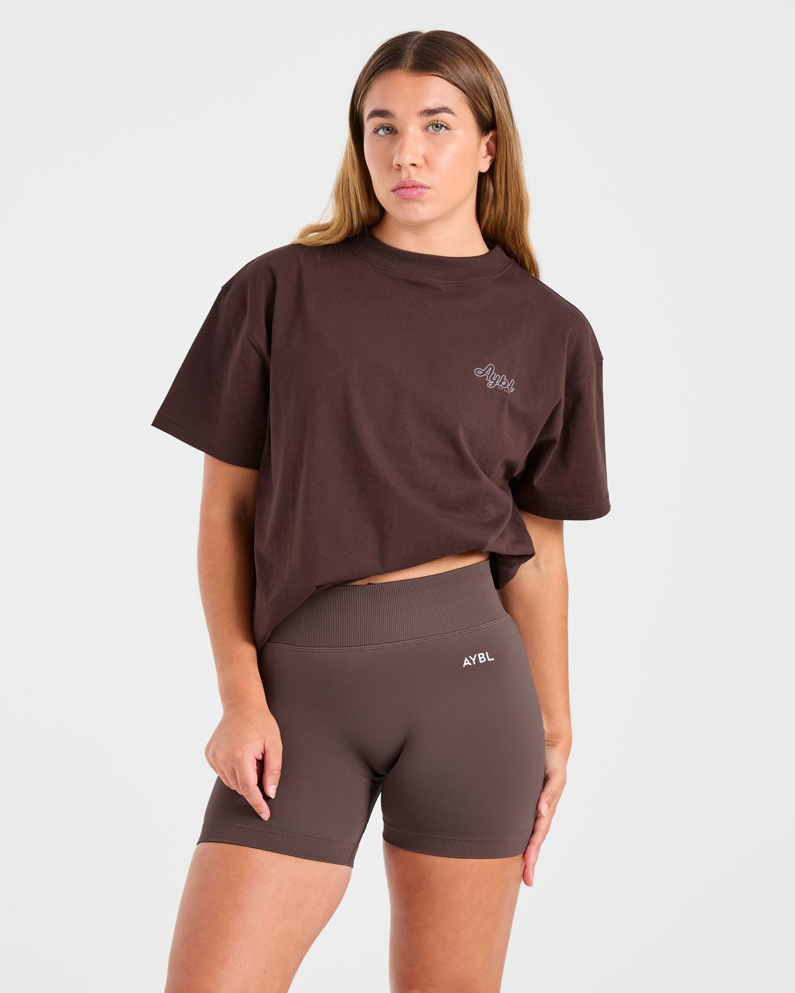 JD Sports Wellness Oversized T Shirt - Brown (Copy)