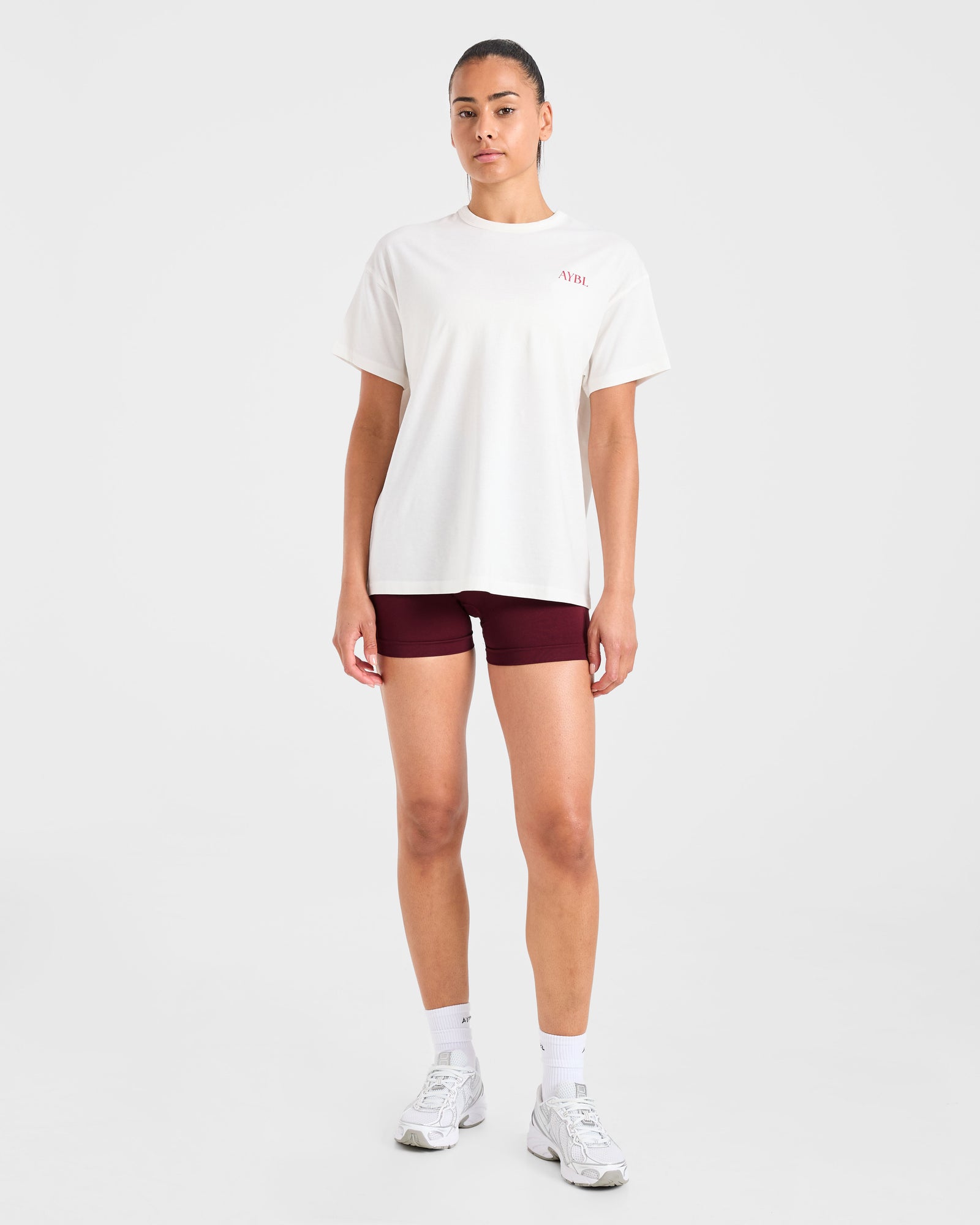 Athletics Club Oversized T Shirt - Off White