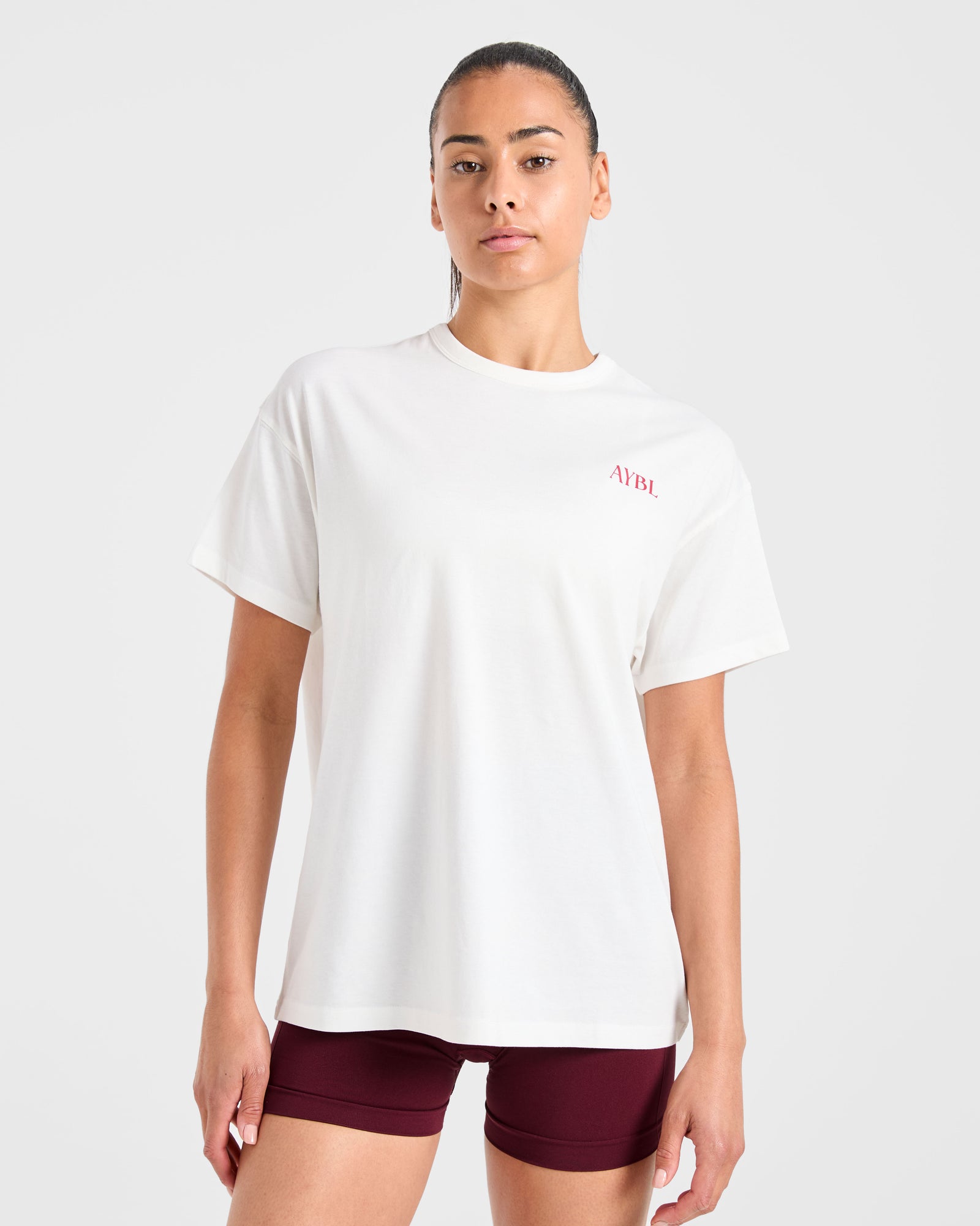 Athletics Club Oversized T Shirt - Off White