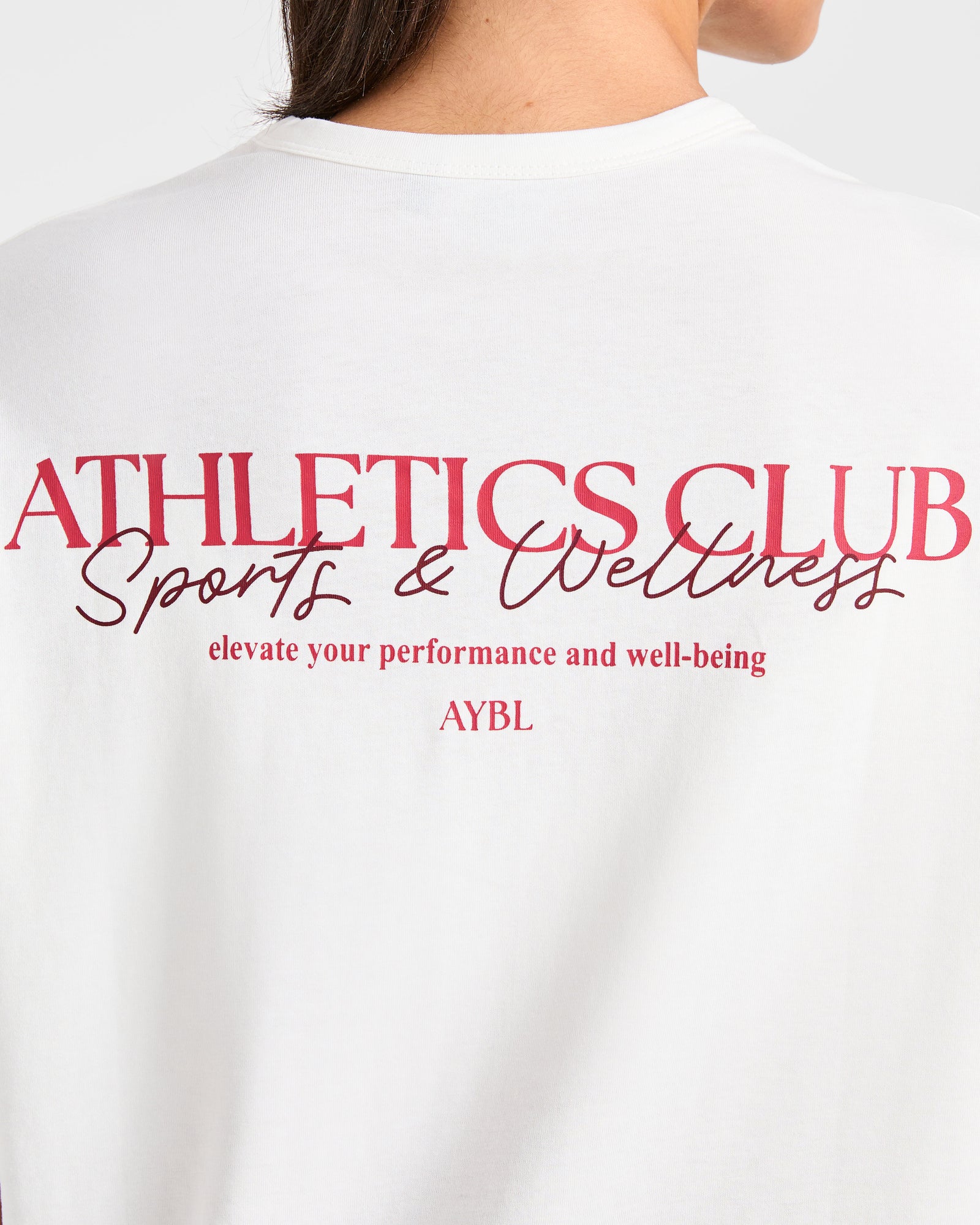 Athletics Club Oversized T Shirt - Off White