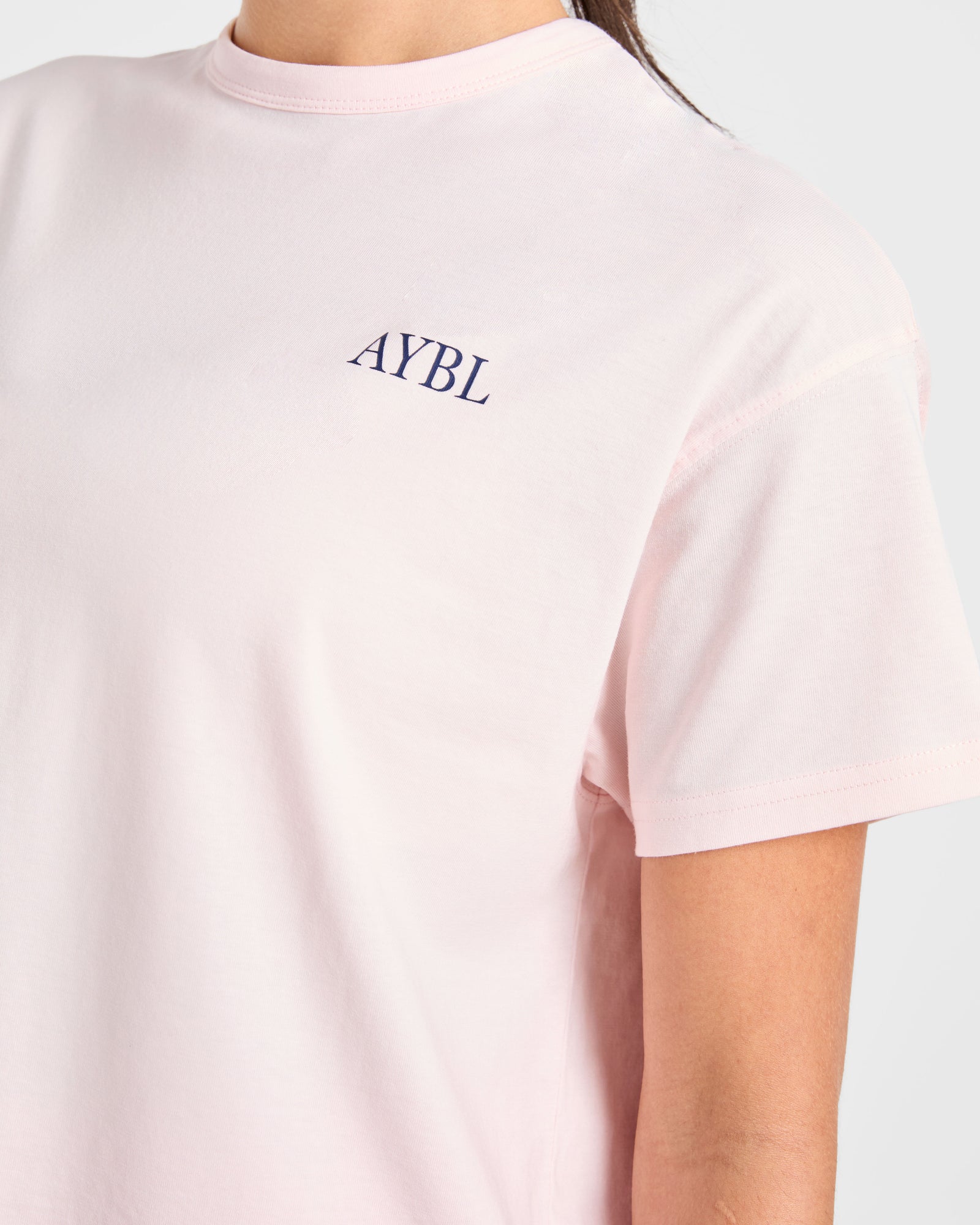 AYBL Sports Club Script Oversized T Shirt - Pink
