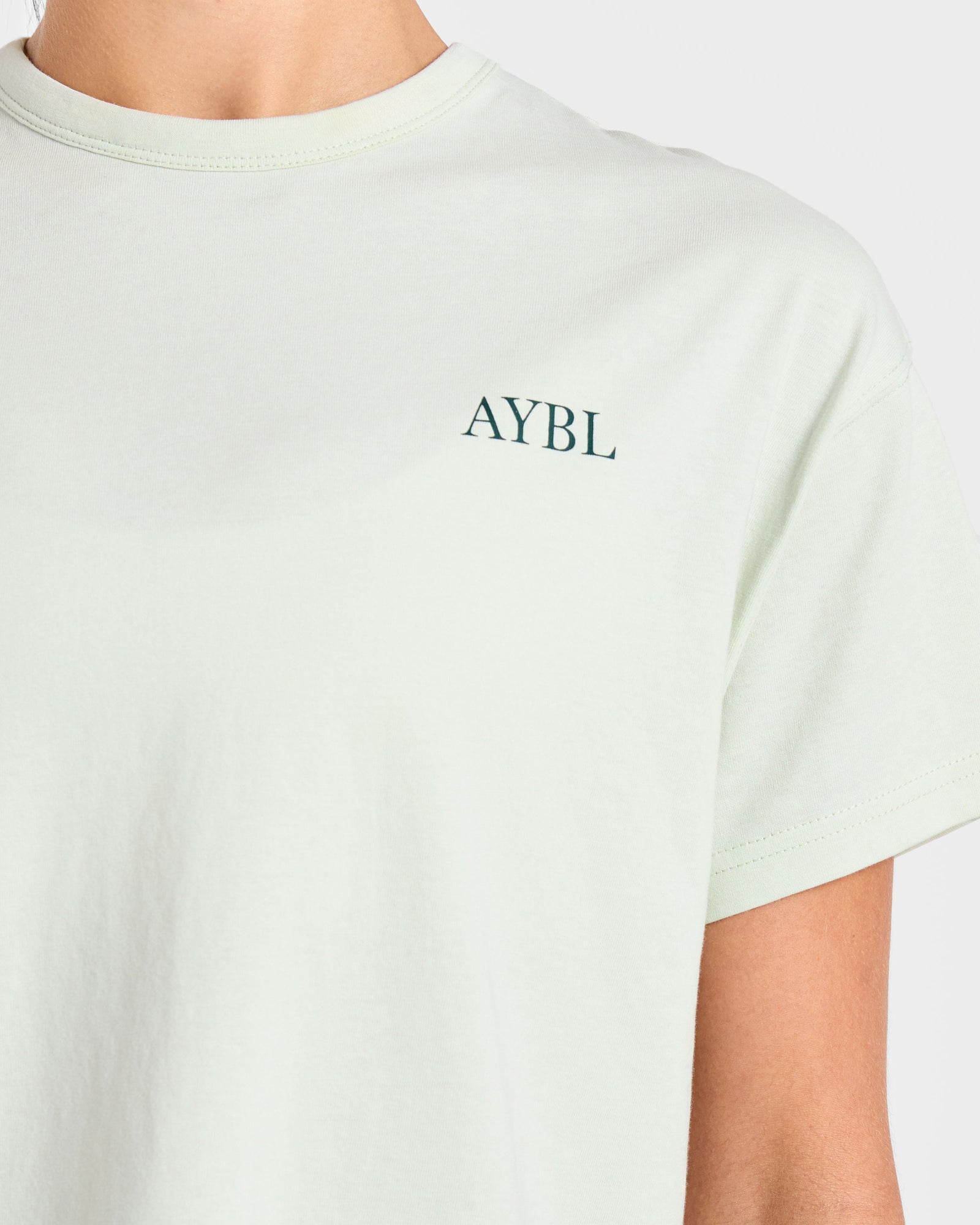 AYBL Sports Club Script Oversized T Shirt - Green