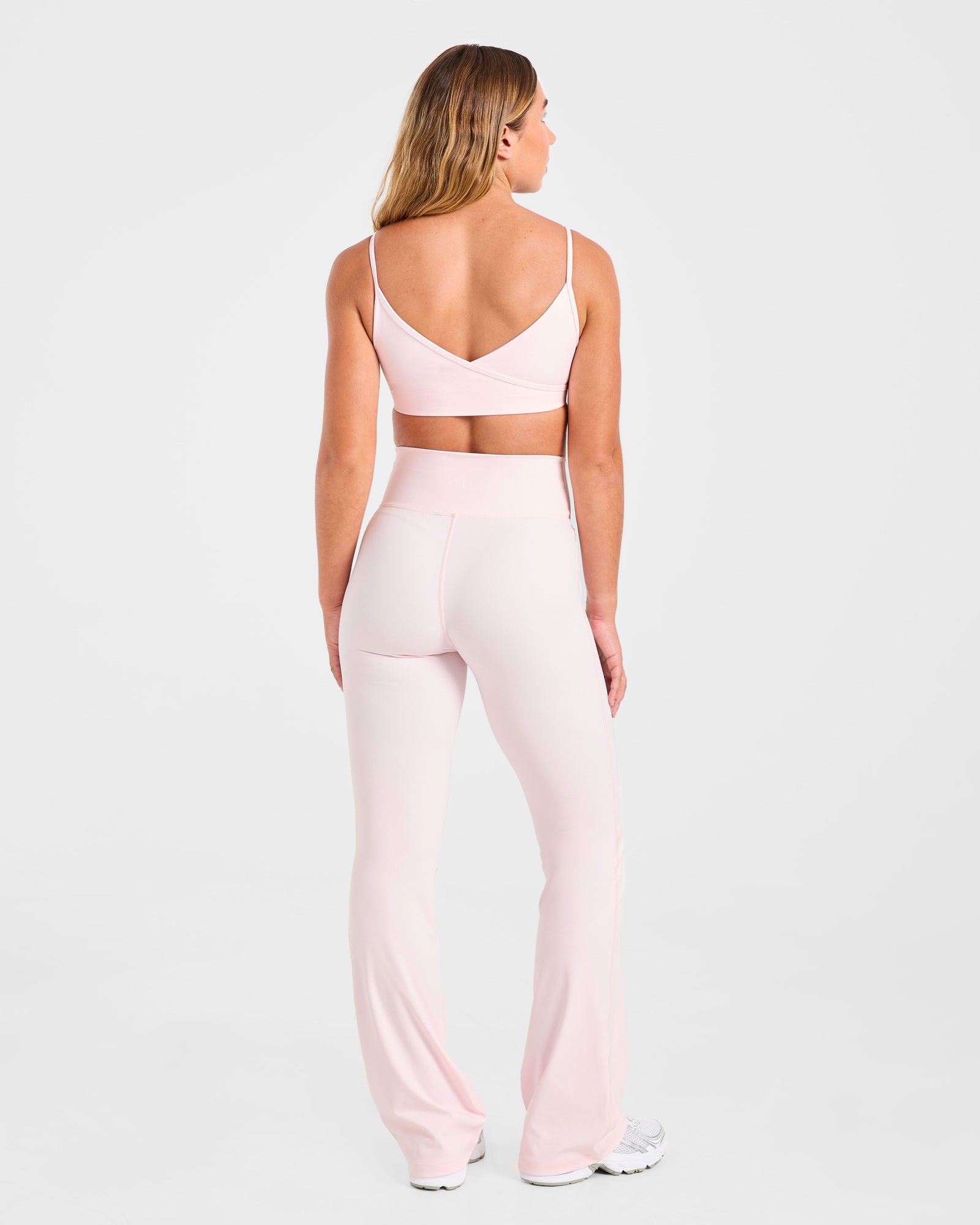 Sculpt Wrap Flared Leggings - Iced Pink