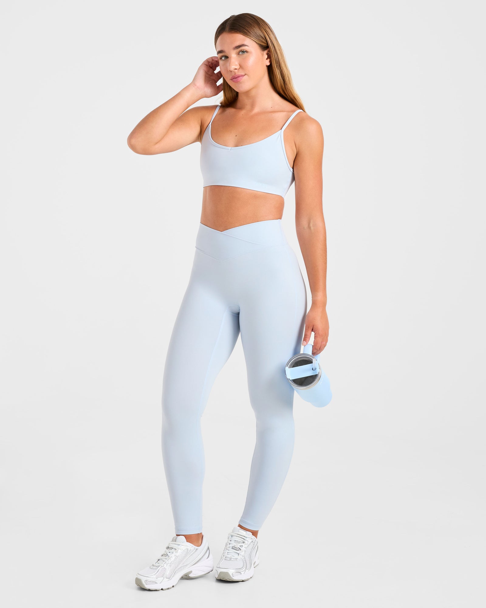 Sculpt Wrap Leggings - Iced Blue