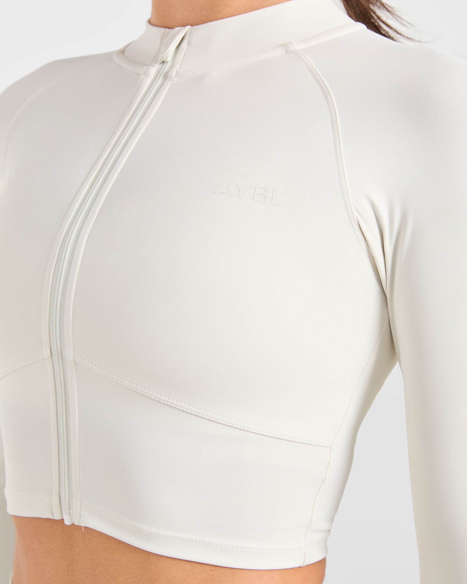 Sculpt Wrap Zip Up Jacket - Tofu