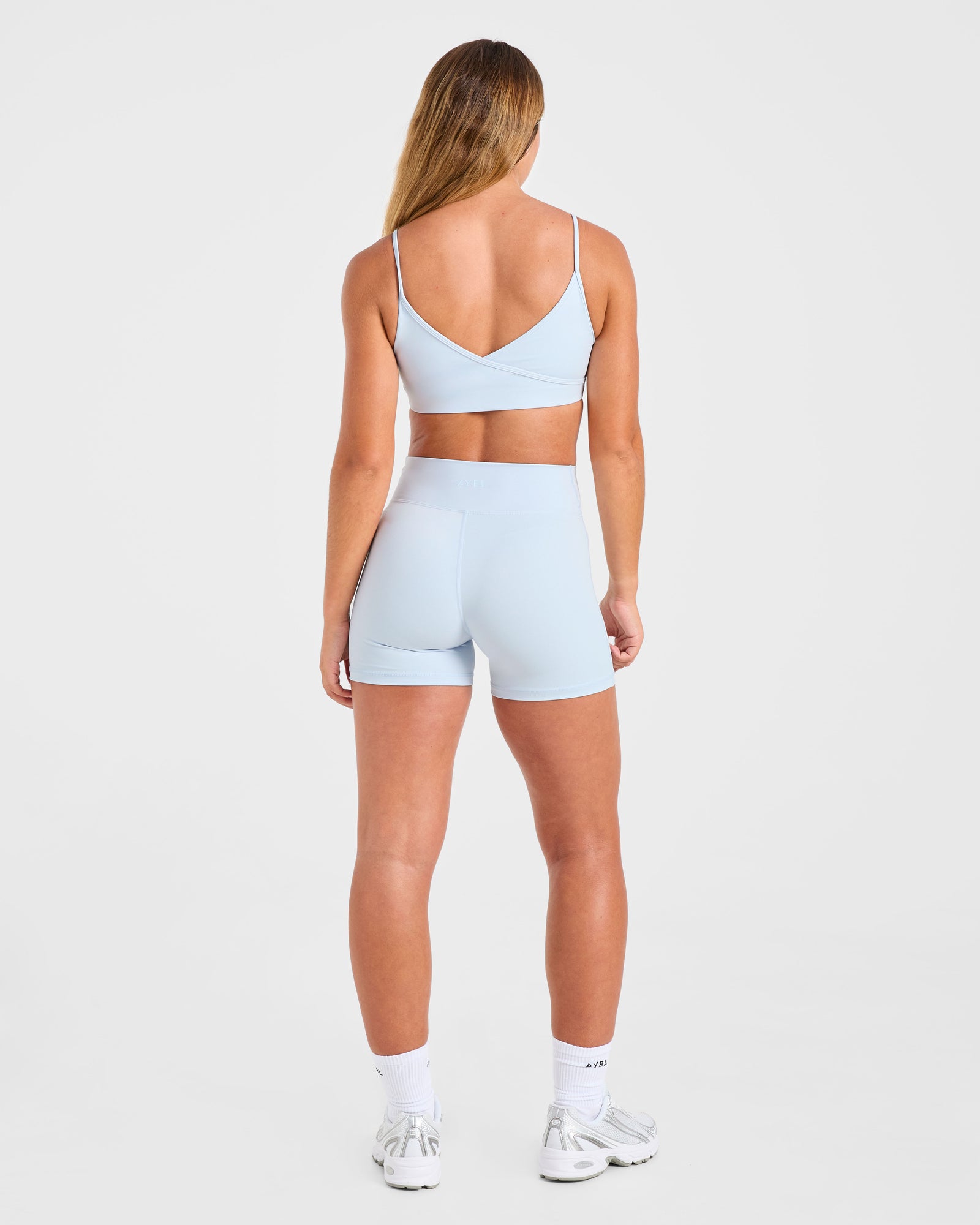 Sculpt Wrap Shorts - Iced Blue