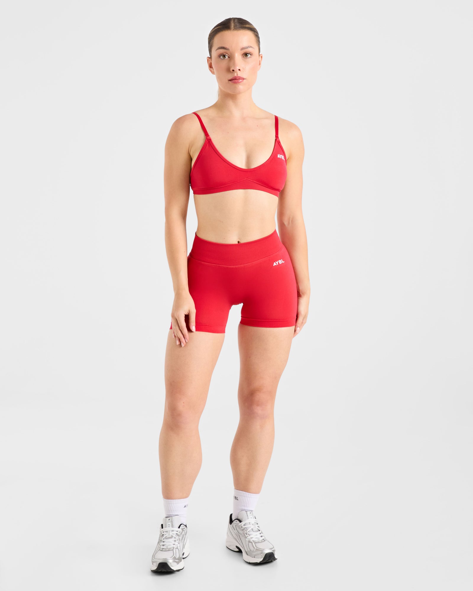 Adapt Seamless Strappy Sports Bra - Salsa Red