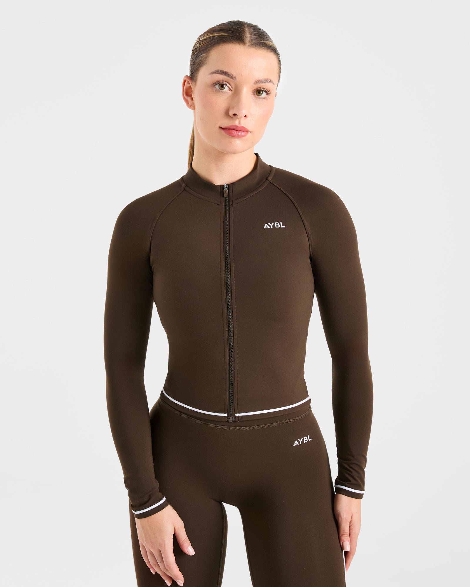 Form Zip Up Jacket - Coffee Bean