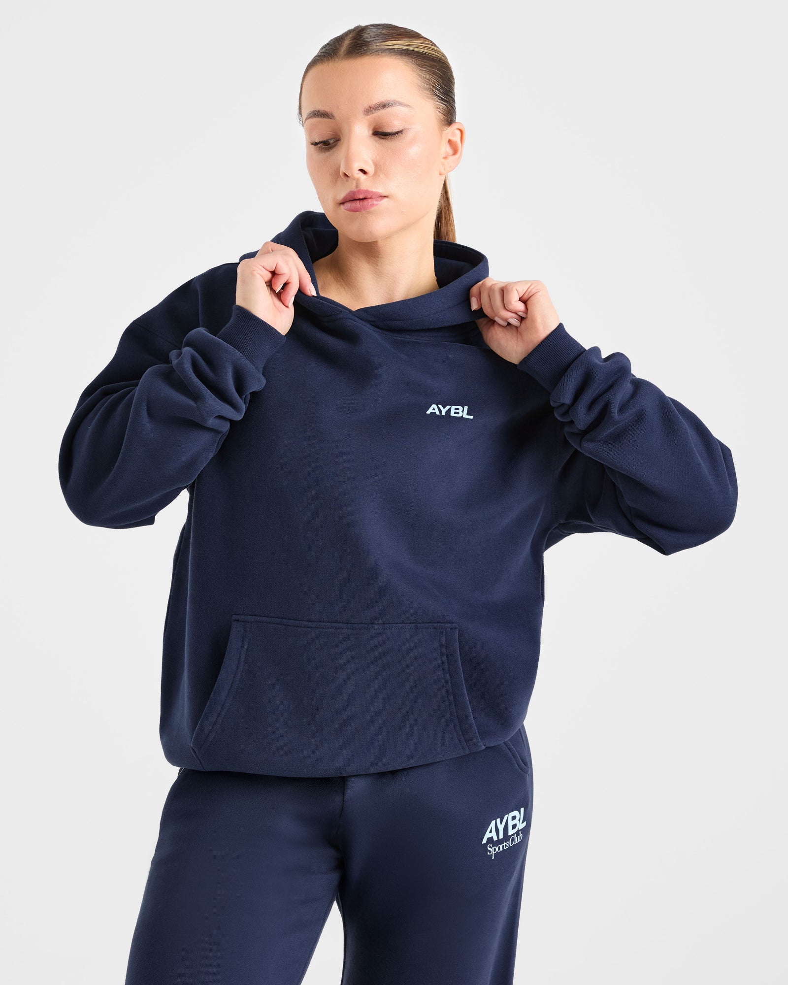 AYBL Sports Club Oversized Hoodie - Navy/Blue