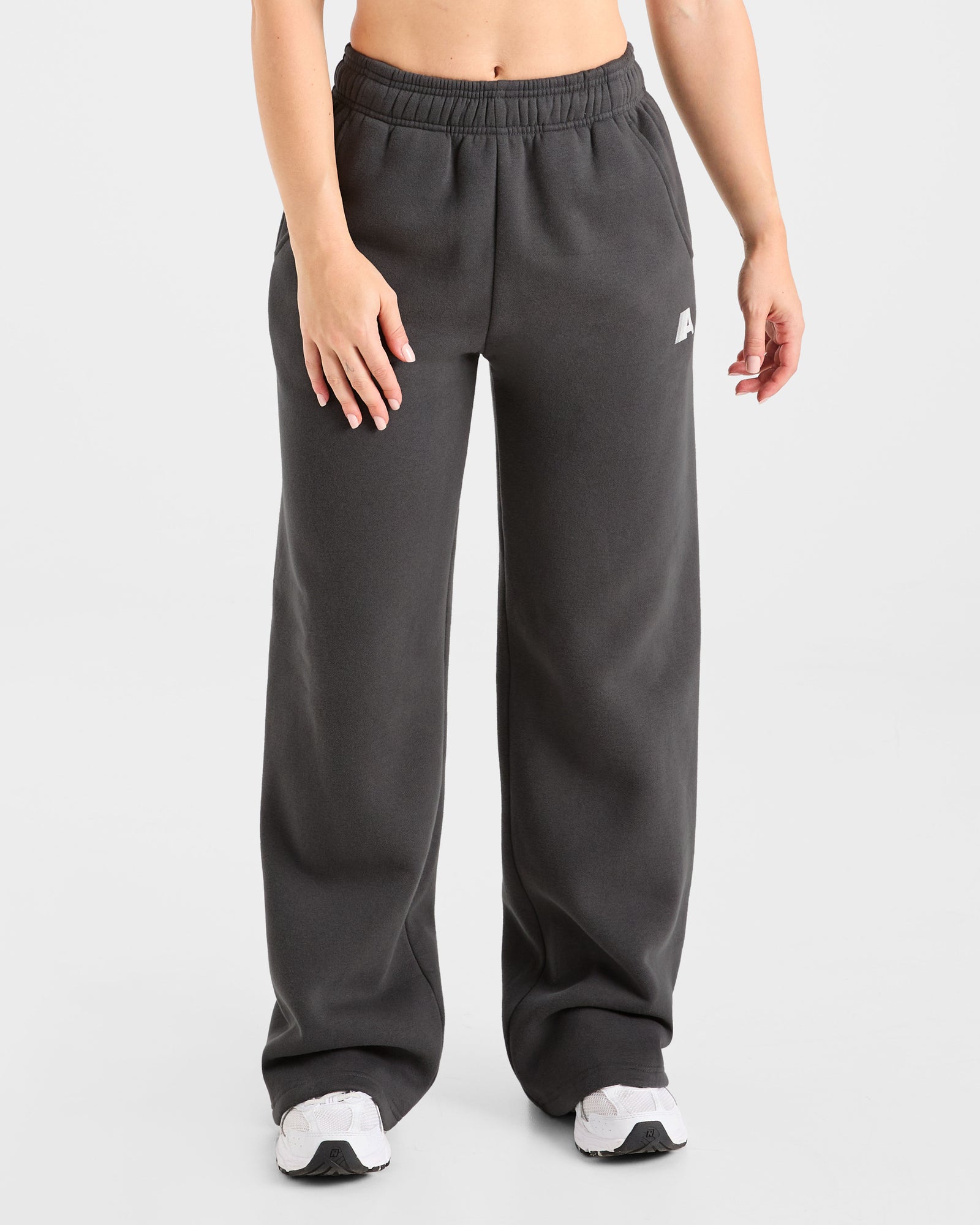 JD Retro Athletics Oversized Straight Leg Joggers - Charcoal (Copy)