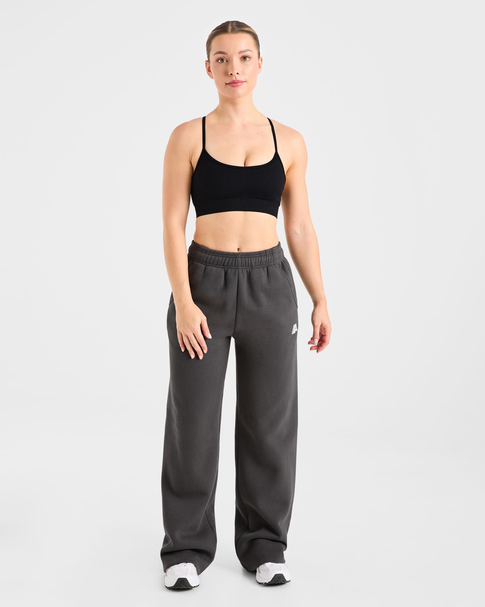 JD Retro Athletics Oversized Straight Leg Joggers - Charcoal (Copy)