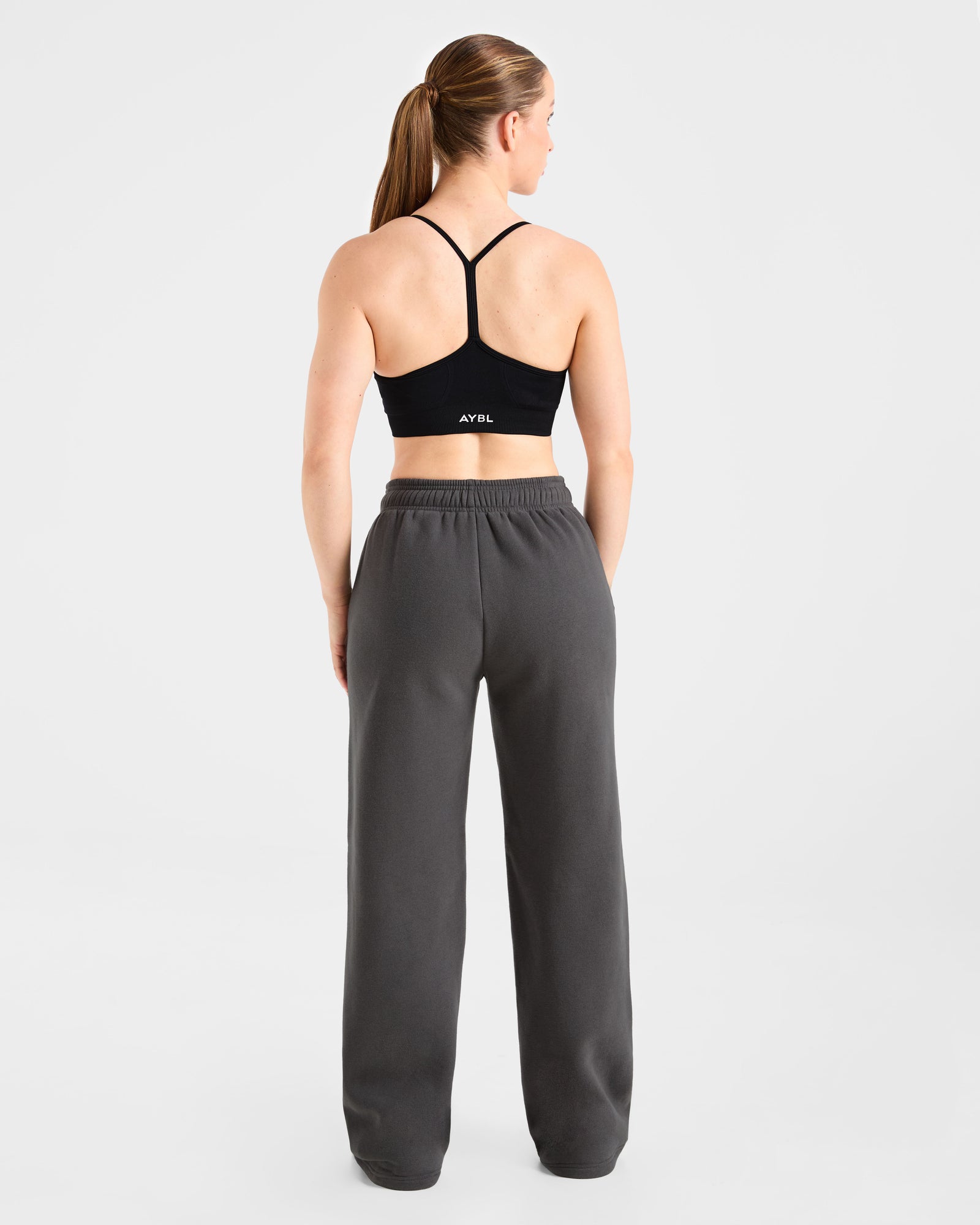 JD Retro Athletics Oversized Straight Leg Joggers - Charcoal (Copy)